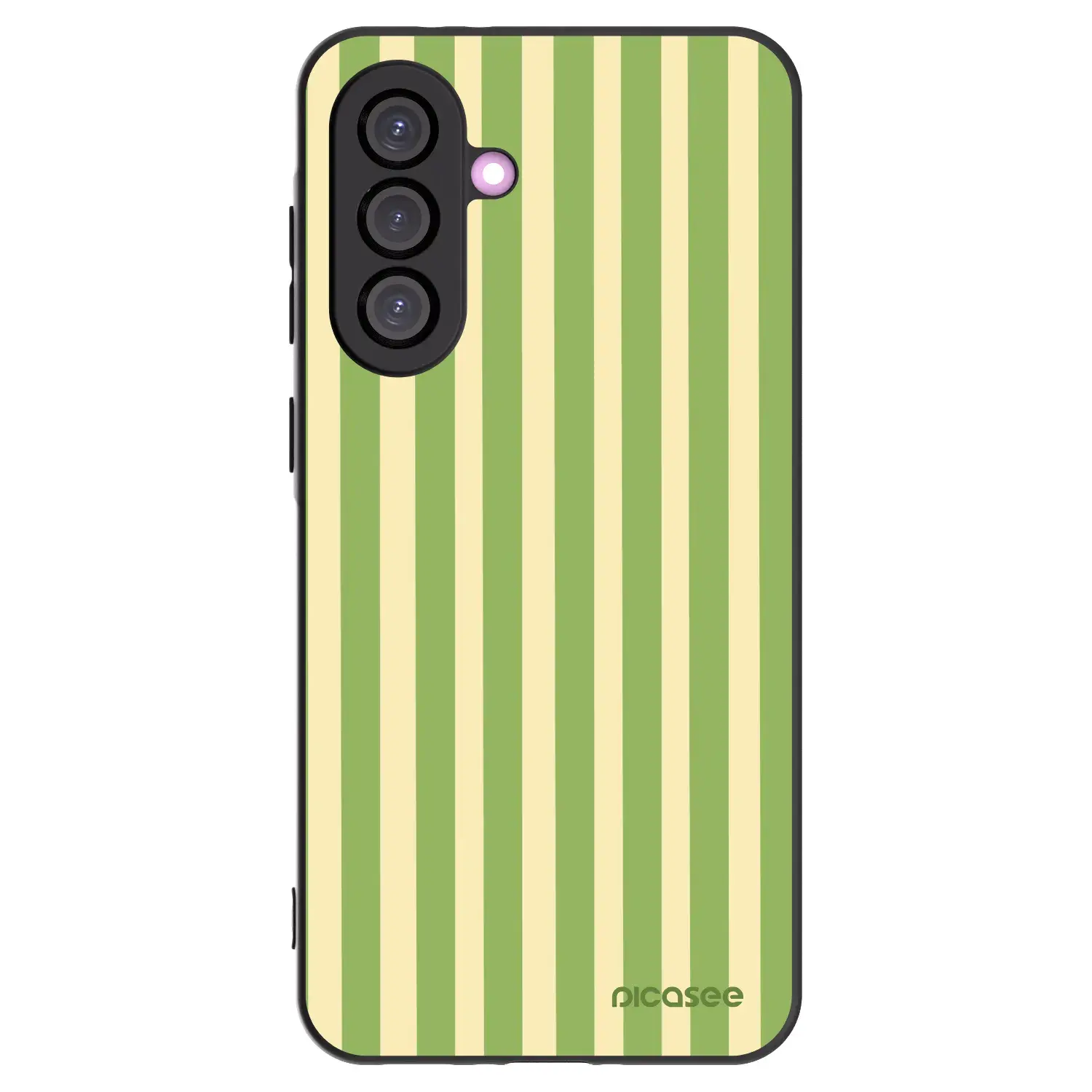 Silikonový černý obal pro Samsung Galaxy A56 5G A566B - Lines Matcha