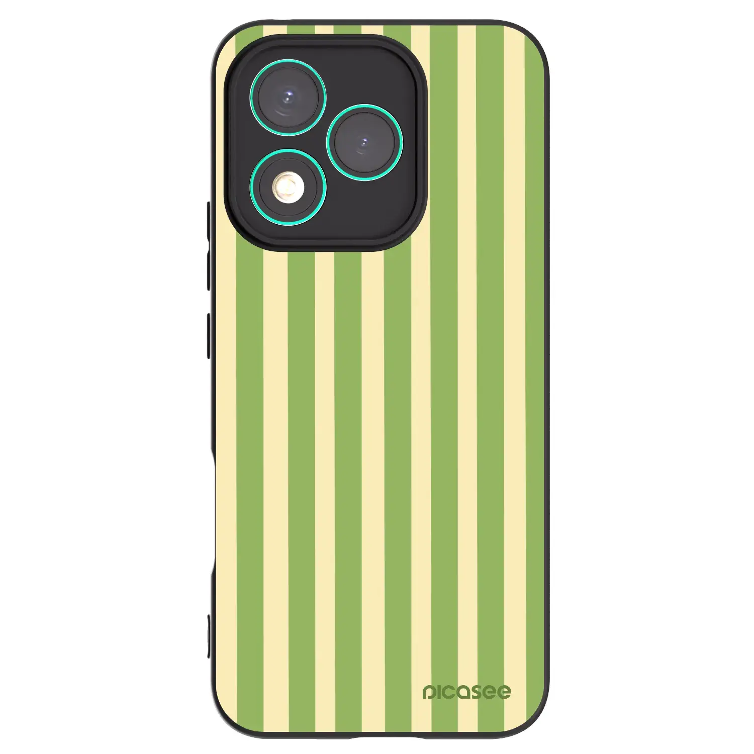 Silikonový černý obal pro Honor 400 Lite 5G - Lines Matcha