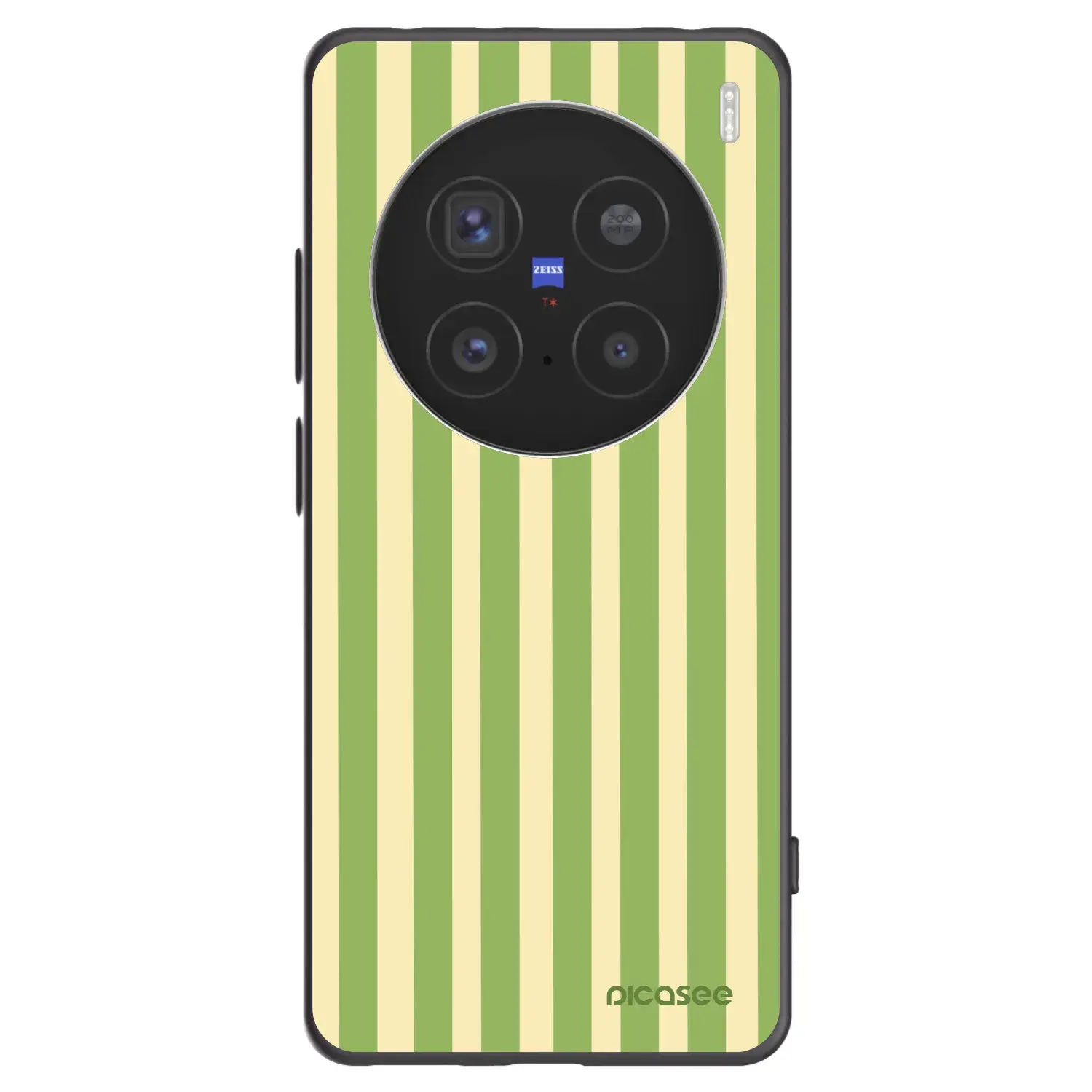 Silikonový černý obal pro Vivo X200 Pro - Lines Matcha