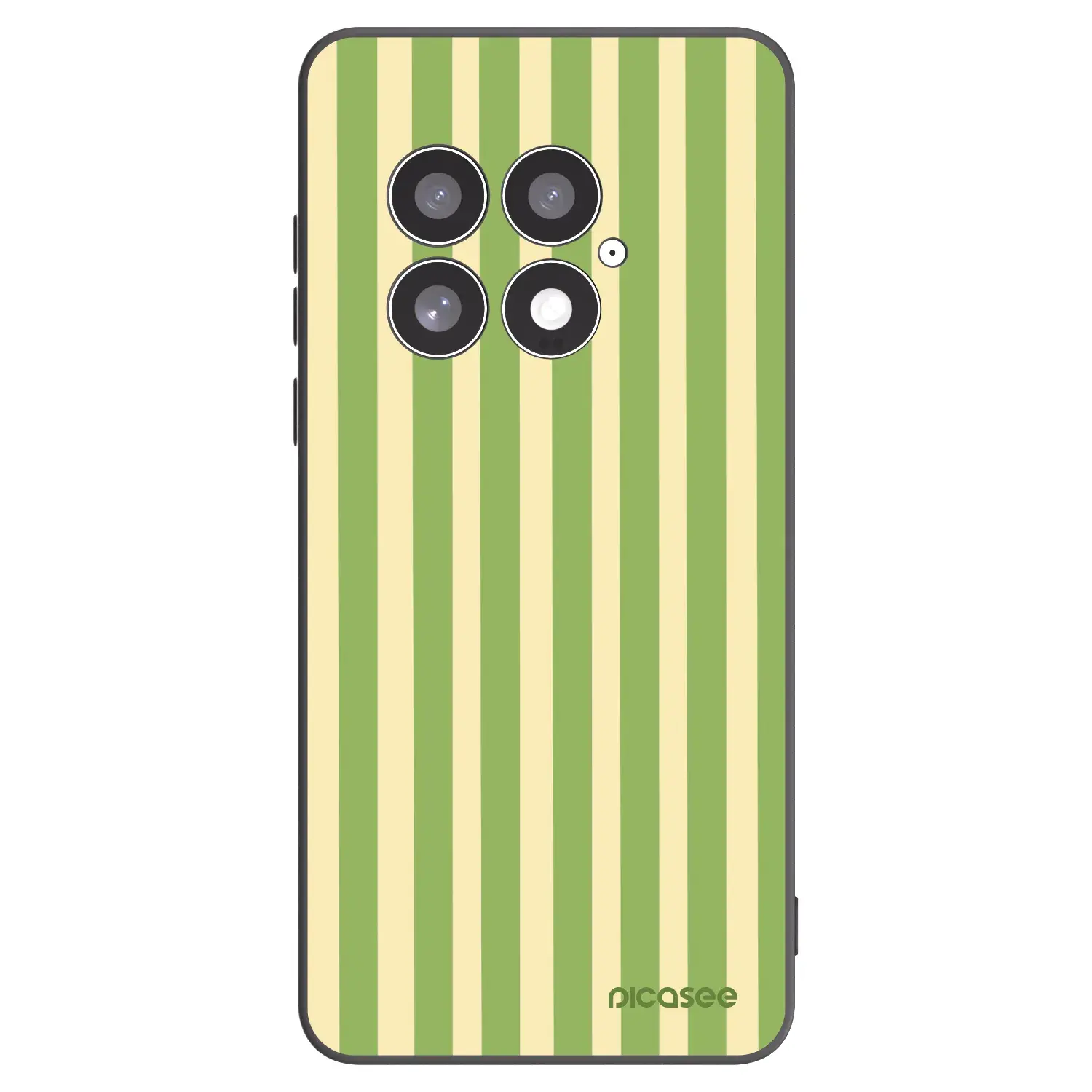 Silikonový černý obal pro OnePlus 13 5G - Lines Matcha