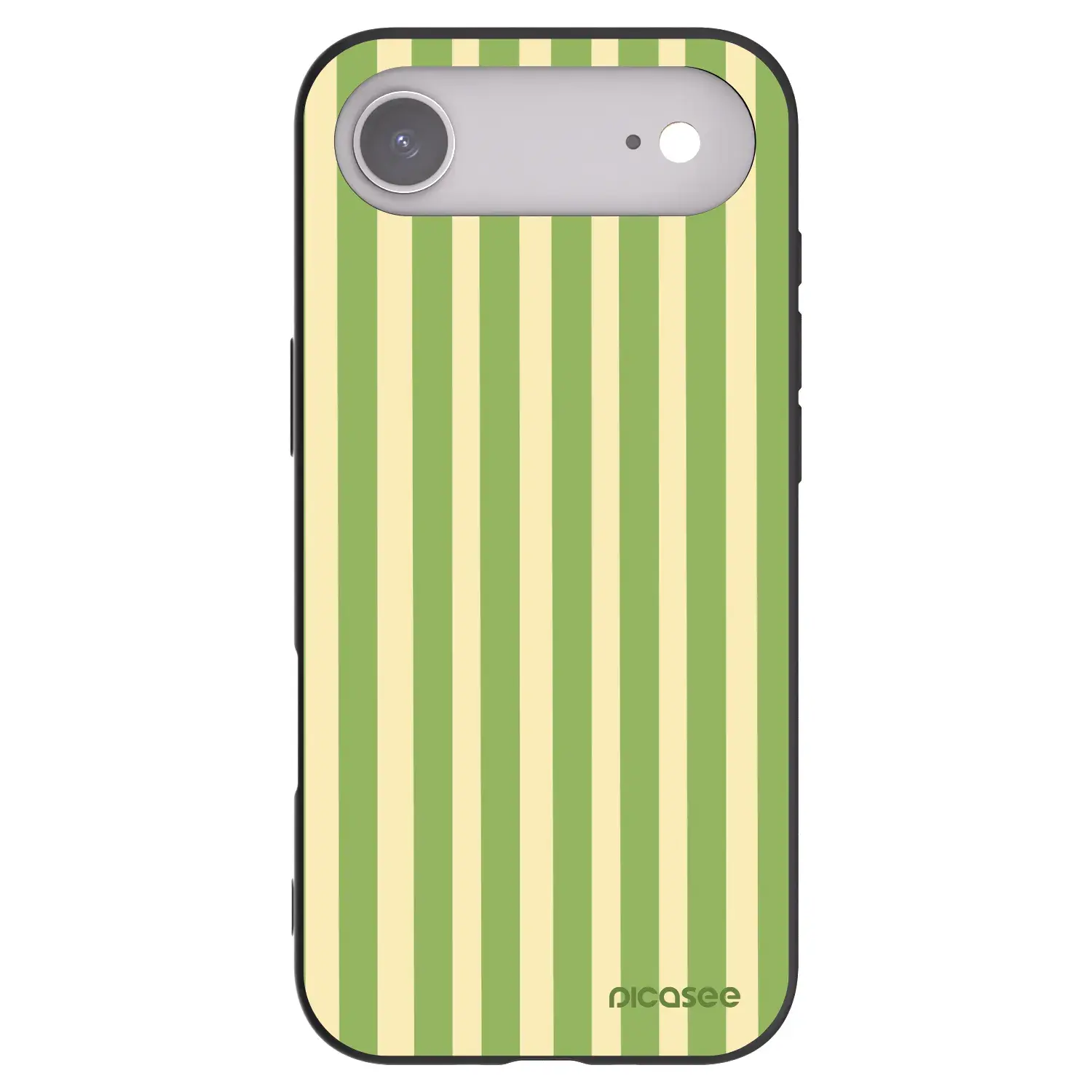 Silikonový černý obal pro Apple iPhone Air - Lines Matcha