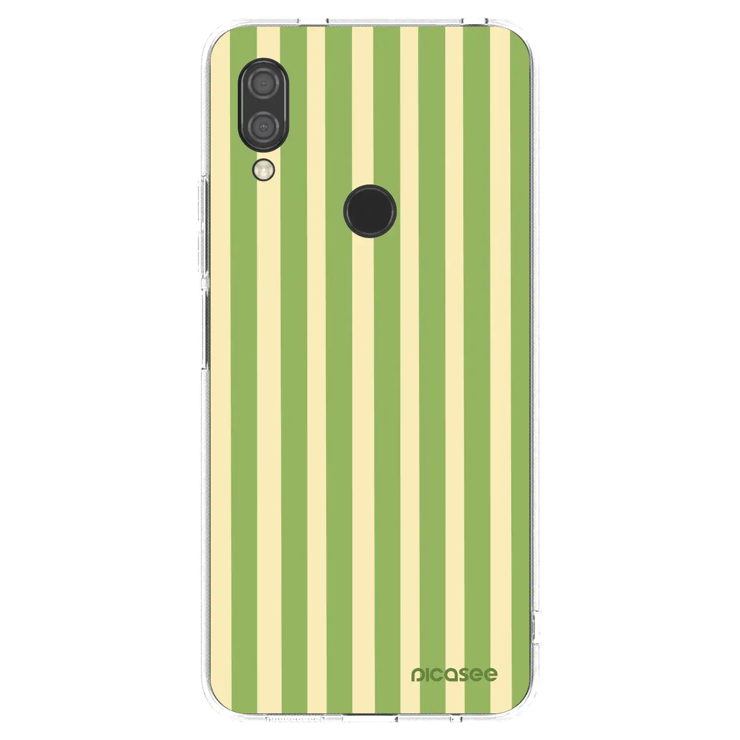 Silikonový průhledný obal pro Xiaomi Redmi 7 - Lines Matcha