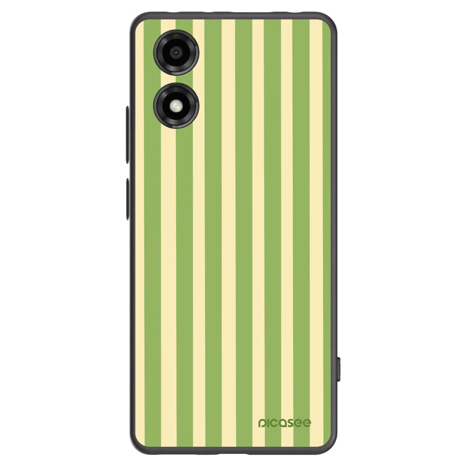 Silikonový černý obal pro Motorola Moto E14 - Lines Matcha