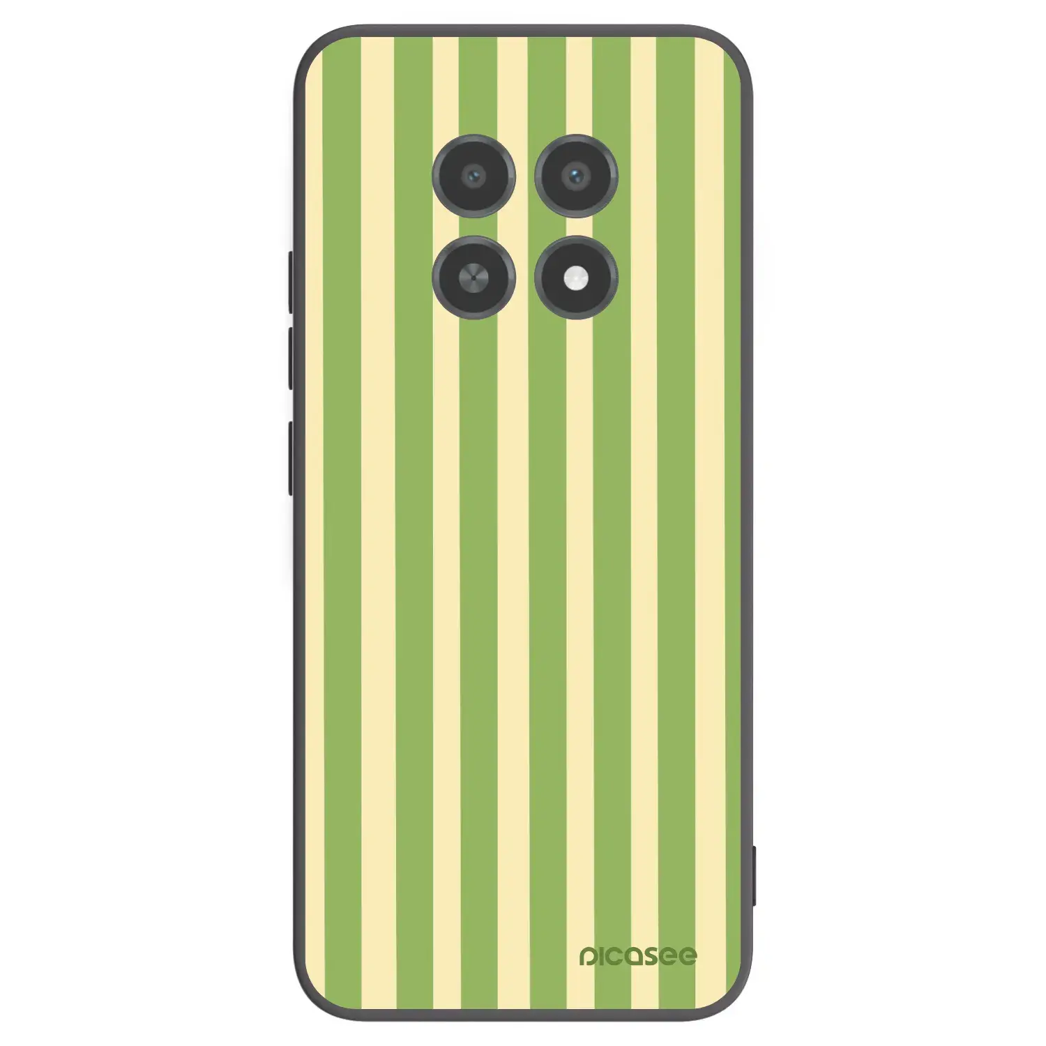 Silikonový černý obal pro Realme 12X - Lines Matcha