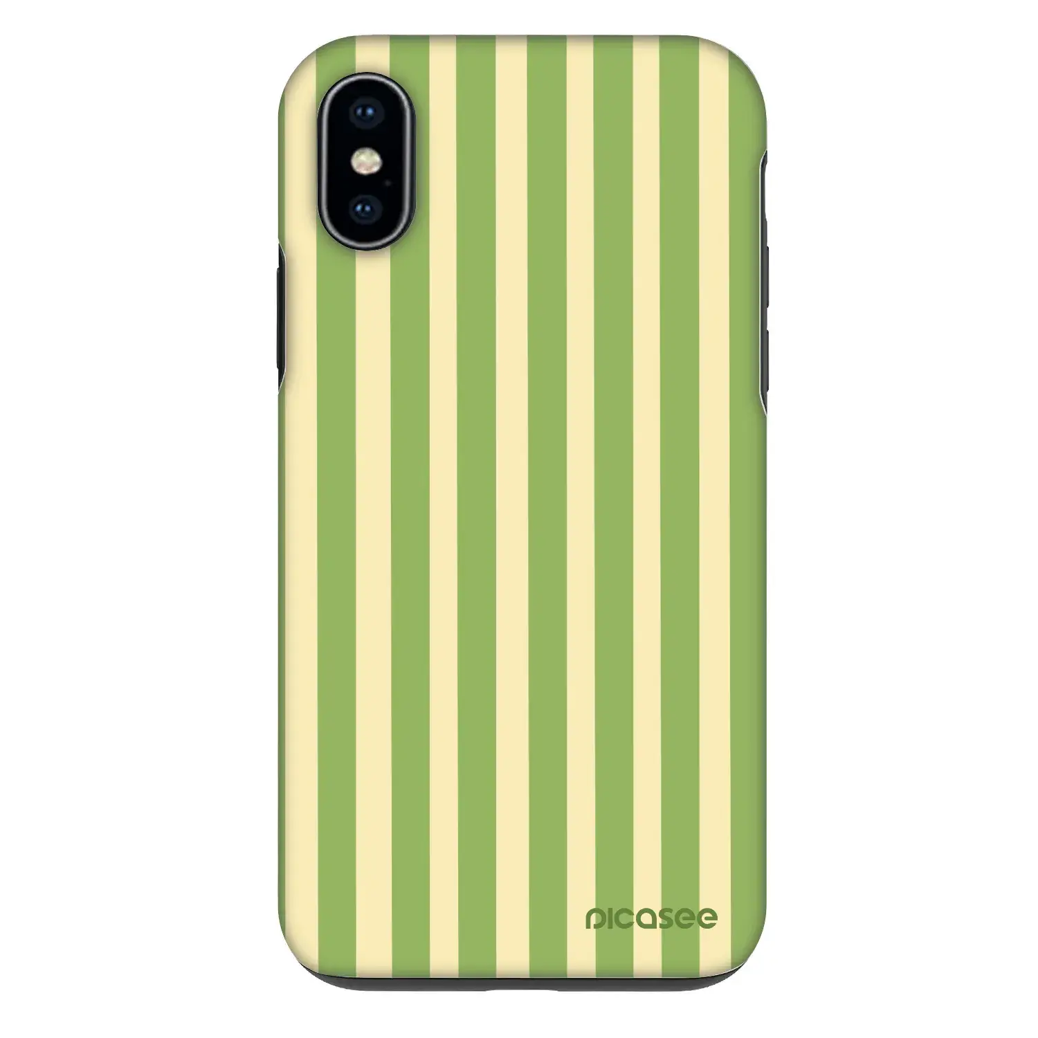 Fashion Case pro Apple iPhone X/XS - Lines Matcha