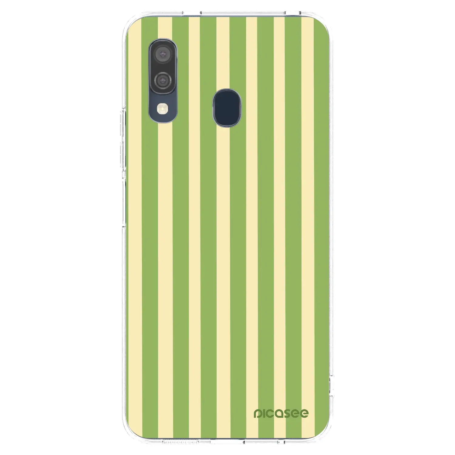 Silikonový průhledný obal pro Samsung Galaxy A40 A405F - Lines Matcha