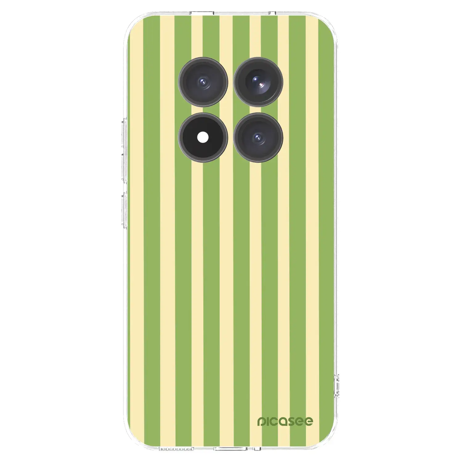 Silikonový průhledný obal pro Xiaomi Redmi Note 15 Pro+ - Lines Matcha