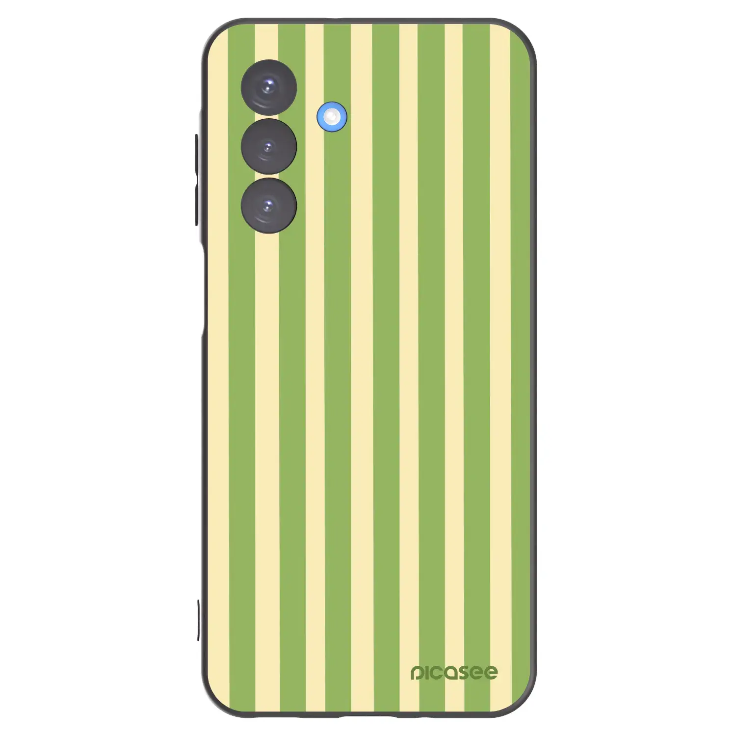 Silikonový černý obal pro Samsung Galaxy A17 5G - Lines Matcha