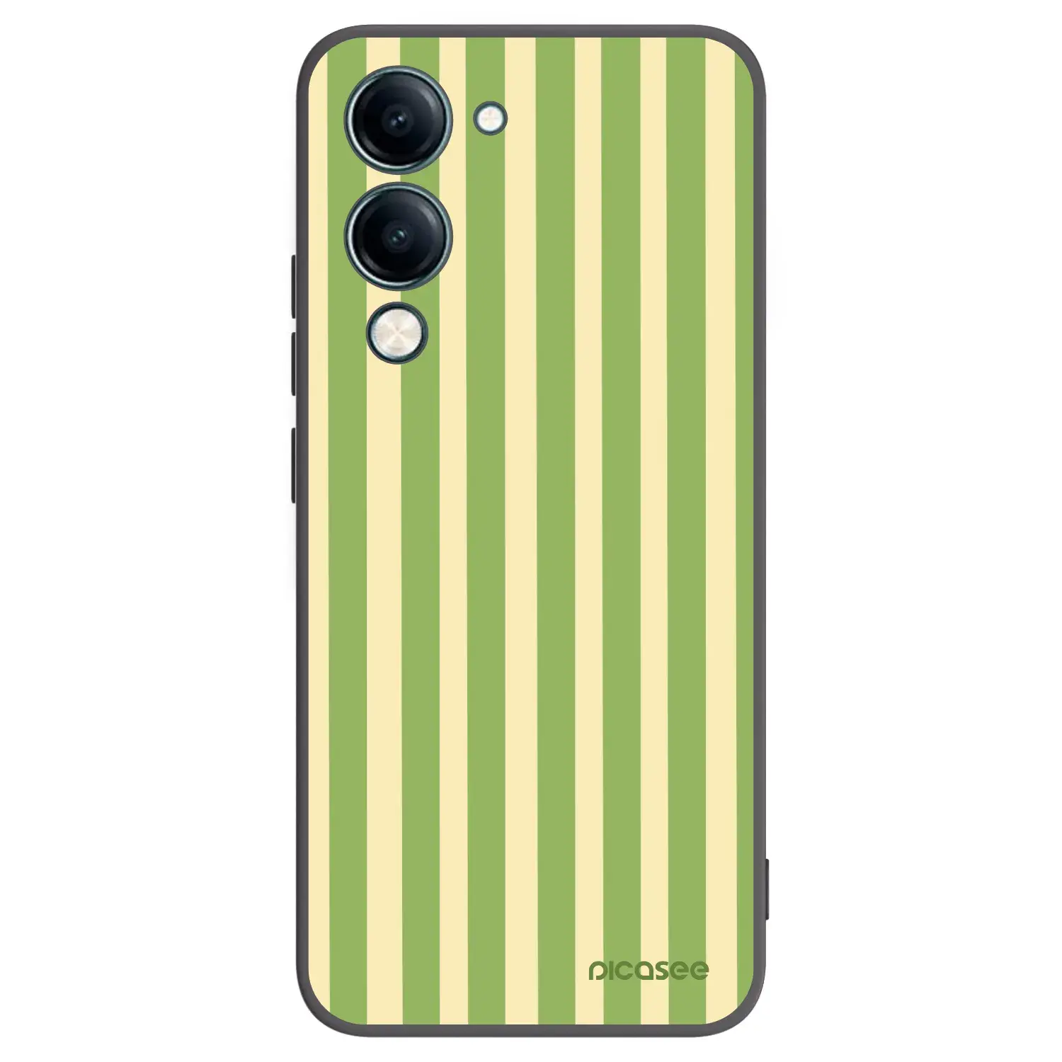 Silikonový černý obal pro Vivo Y29s 5G - Lines Matcha