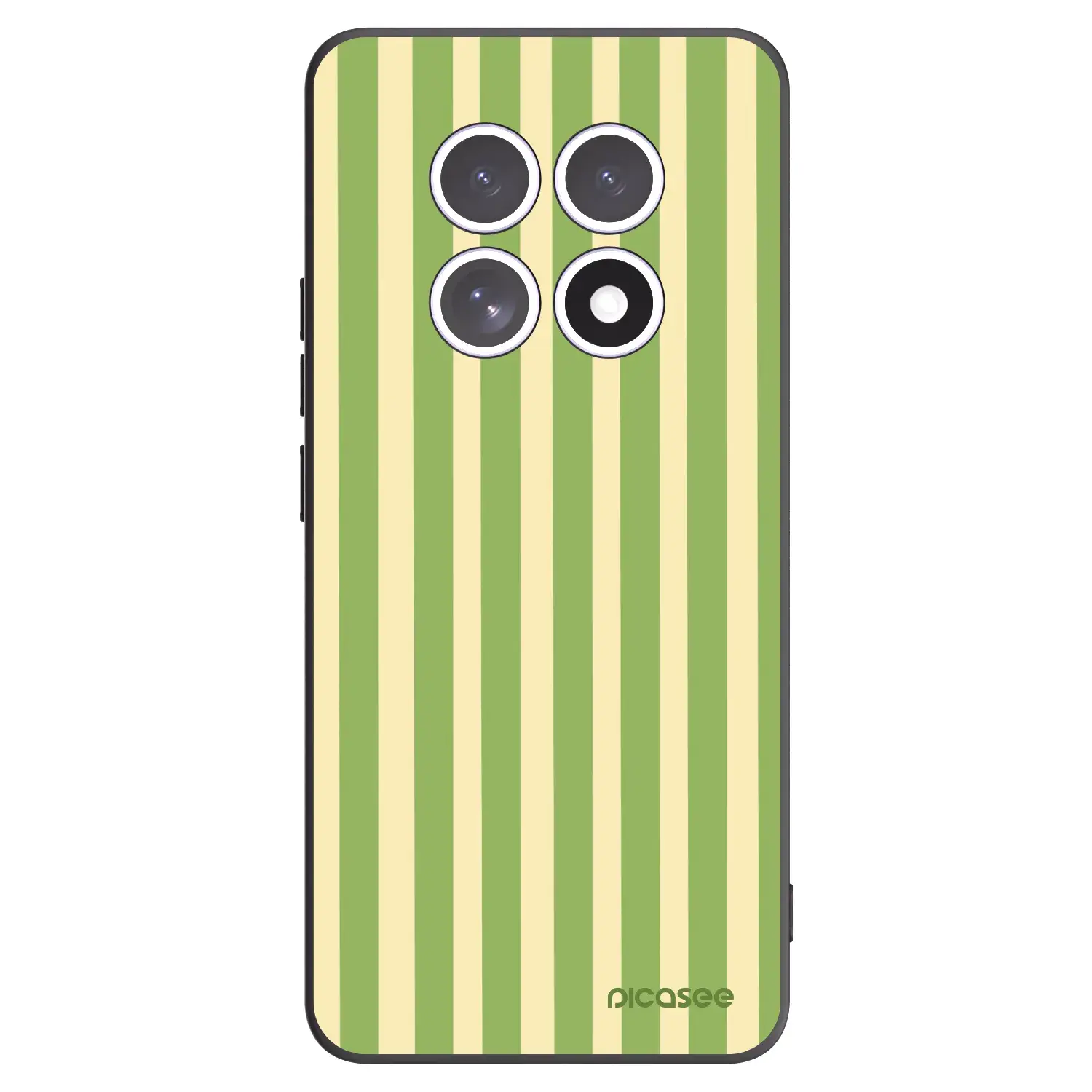 Silikonový černý obal pro Xiaomi Redmi Note 15 4G - Lines Matcha