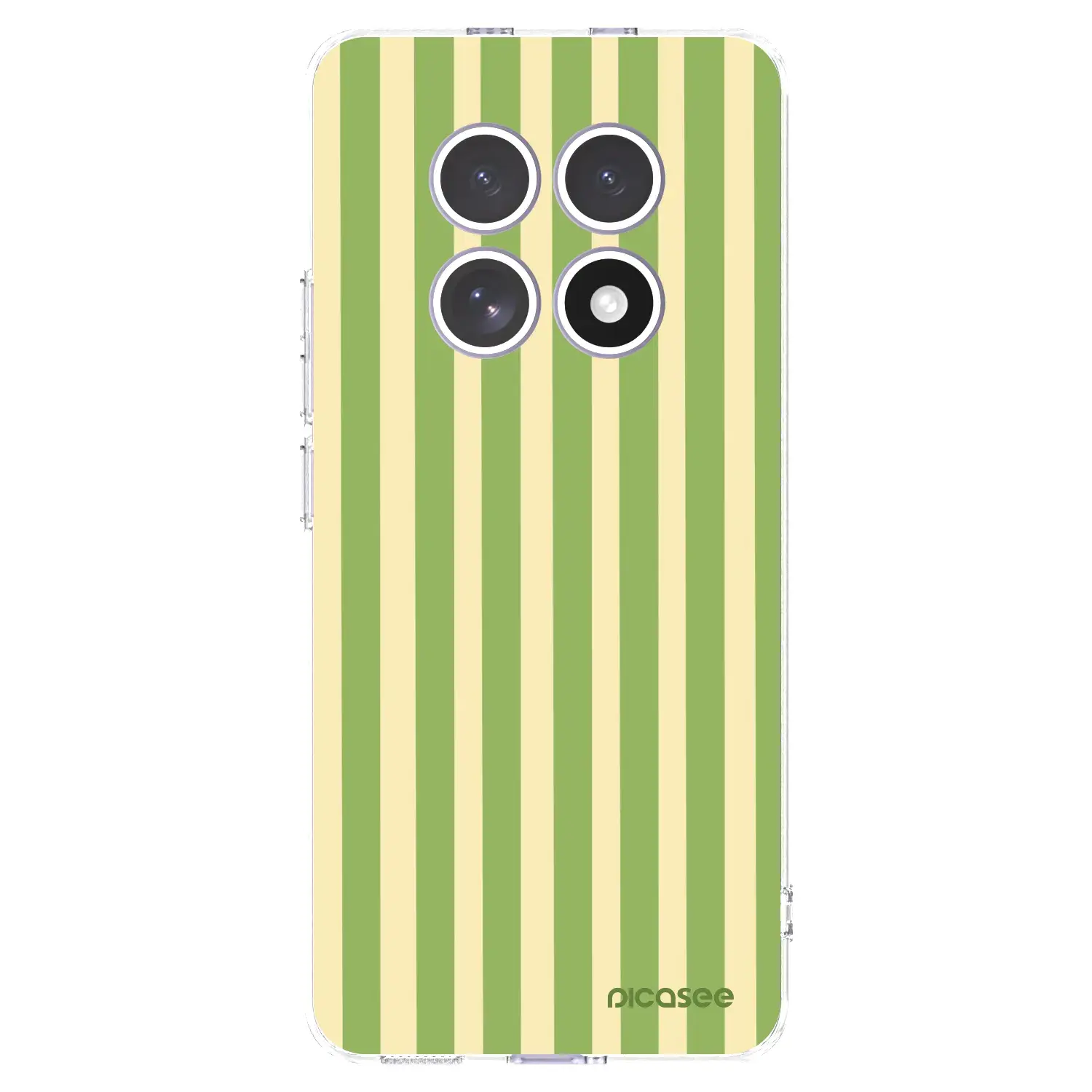 Silikonový průhledný obal pro Xiaomi Redmi Note 15 4G - Lines Matcha