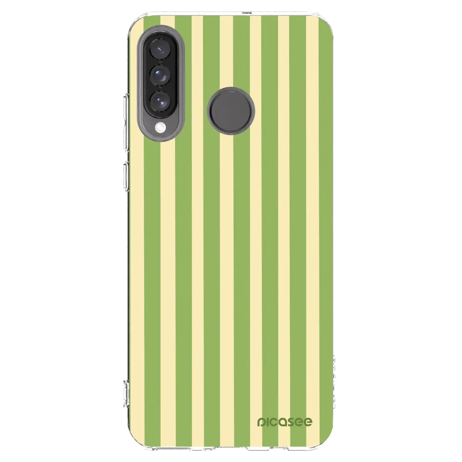 Silikonový průhledný obal pro Huawei P30 Lite - Lines Matcha