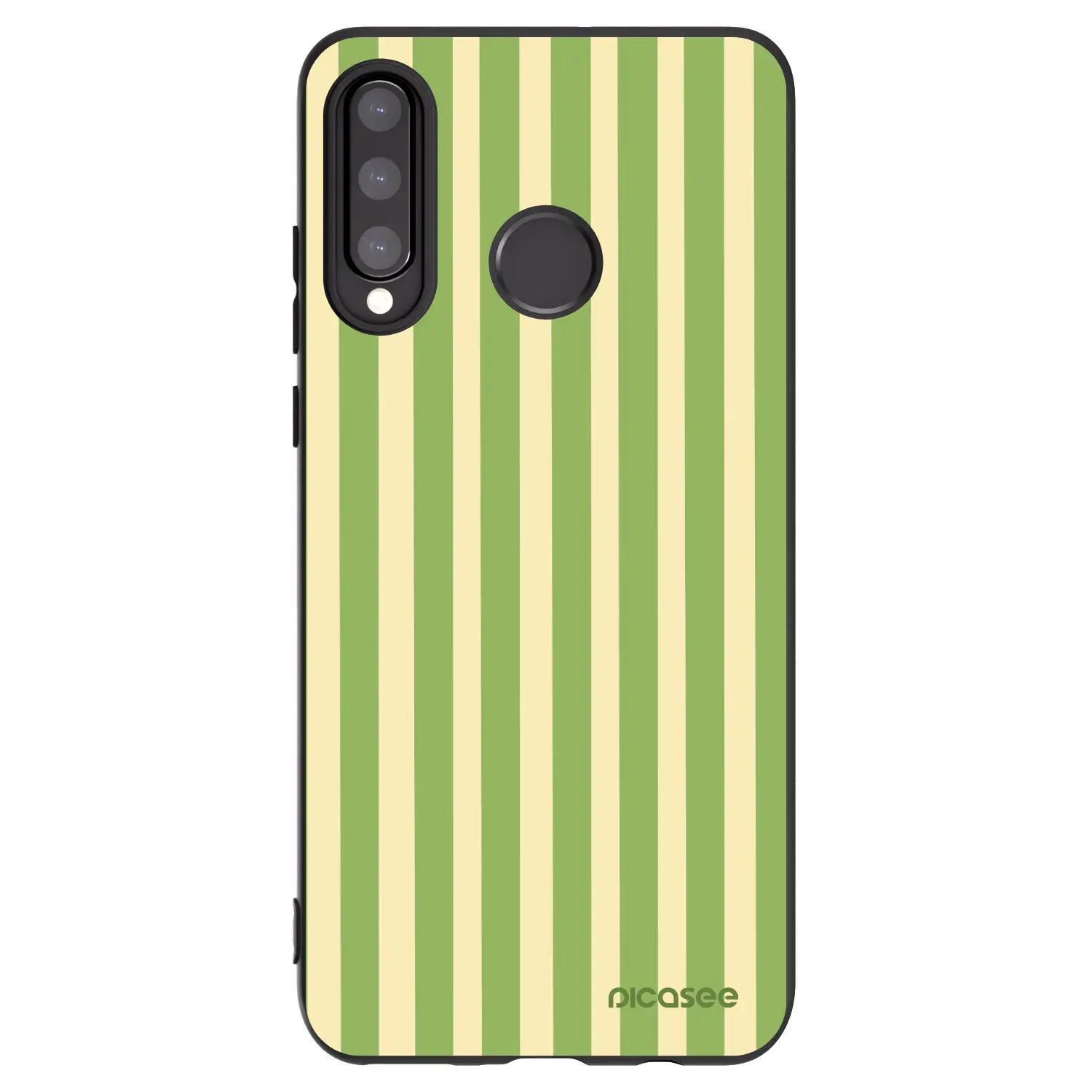 Silikonový černý obal pro Huawei P30 Lite - Lines Matcha
