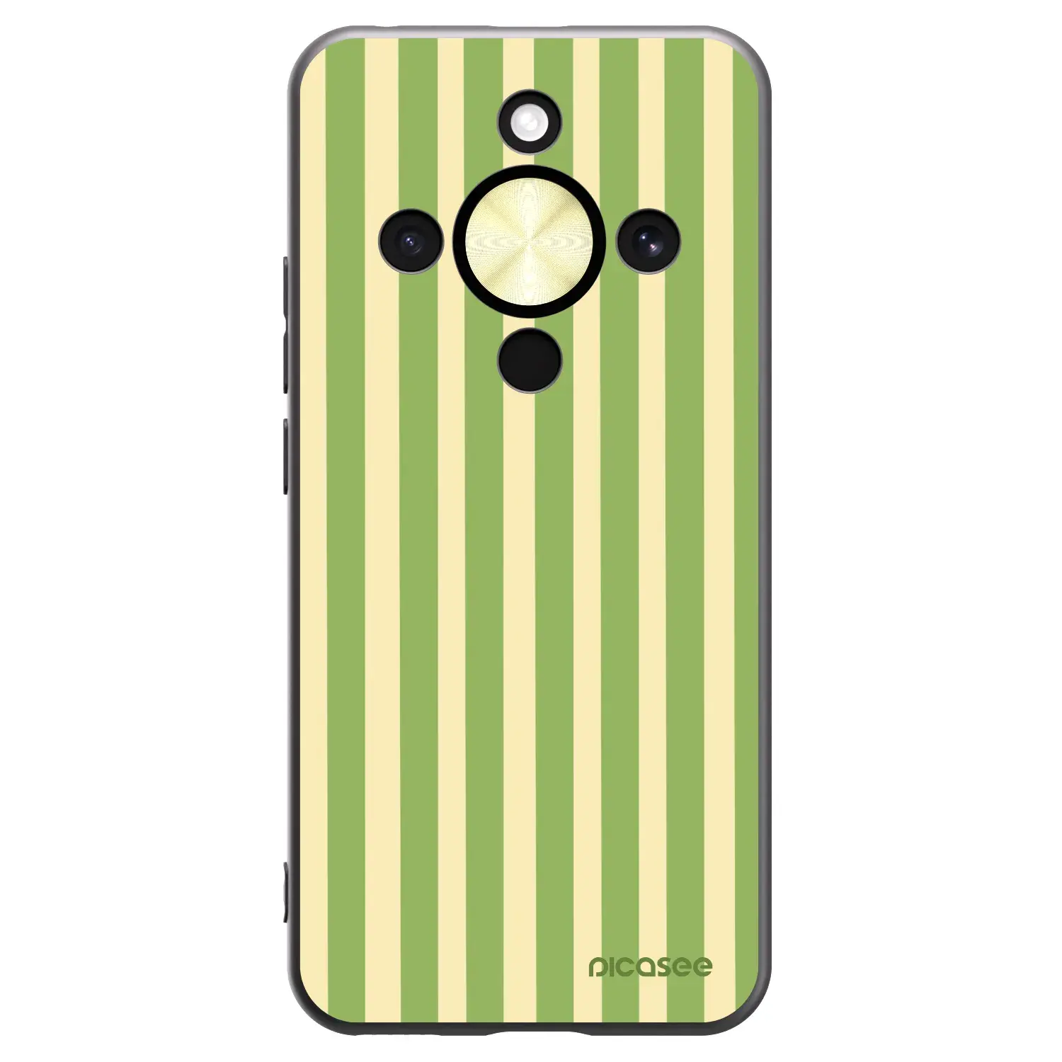 Silikonový černý obal pro Honor Magic8 Lite 5G - Lines Matcha