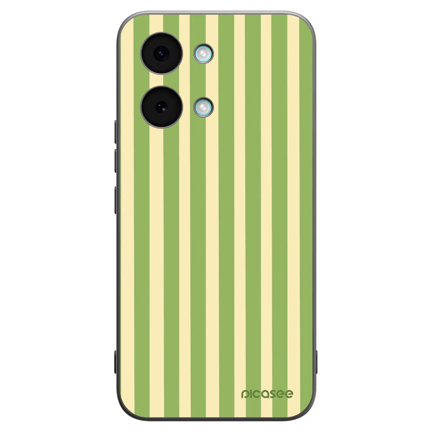 Silikonový černý obal pro Xiaomi Poco X8 Pro Max - Lines Matcha