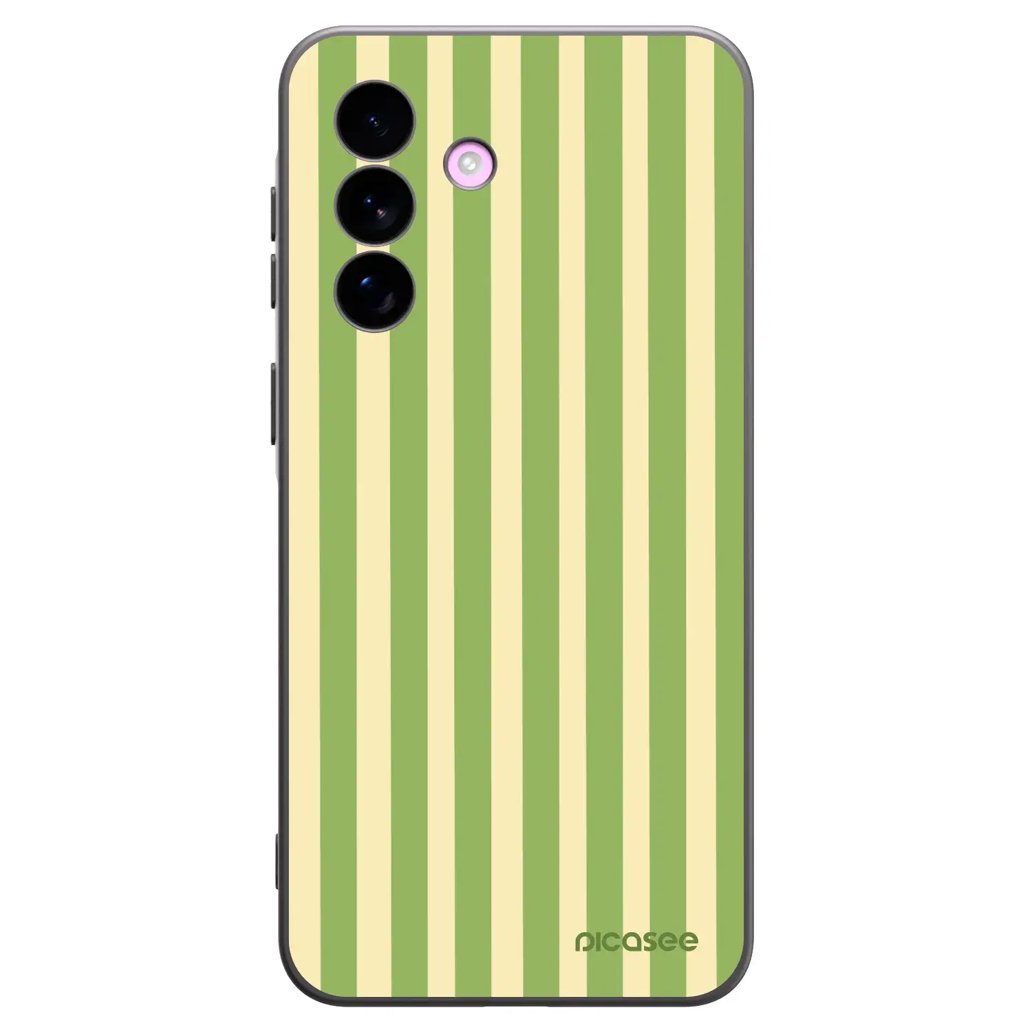 Silikonový černý obal pro Samsung Galaxy A57 5G - Lines Matcha