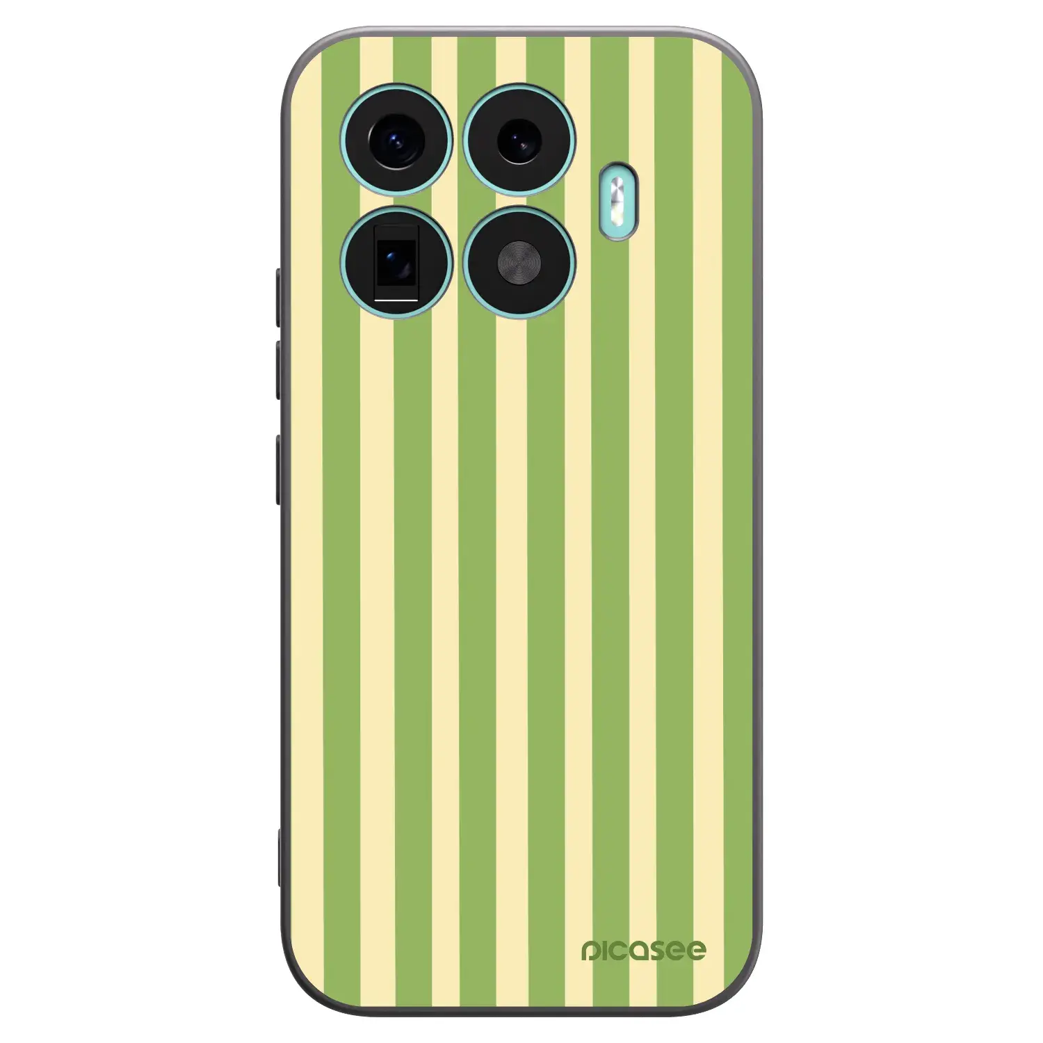 Silikonový černý obal pro Xiaomi 17T - Lines Matcha