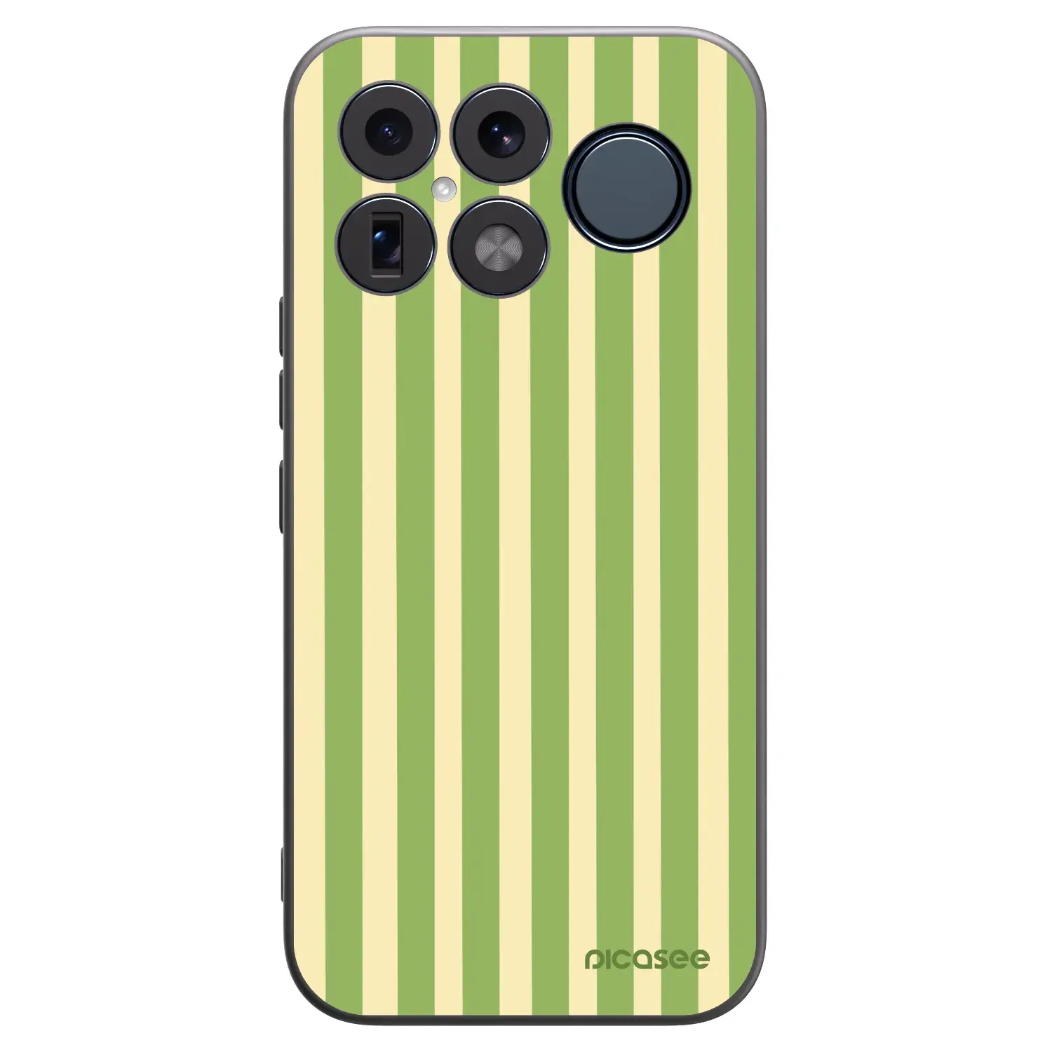 Silikonový černý obal pro Xiaomi Poco F8 Ultra - Lines Matcha