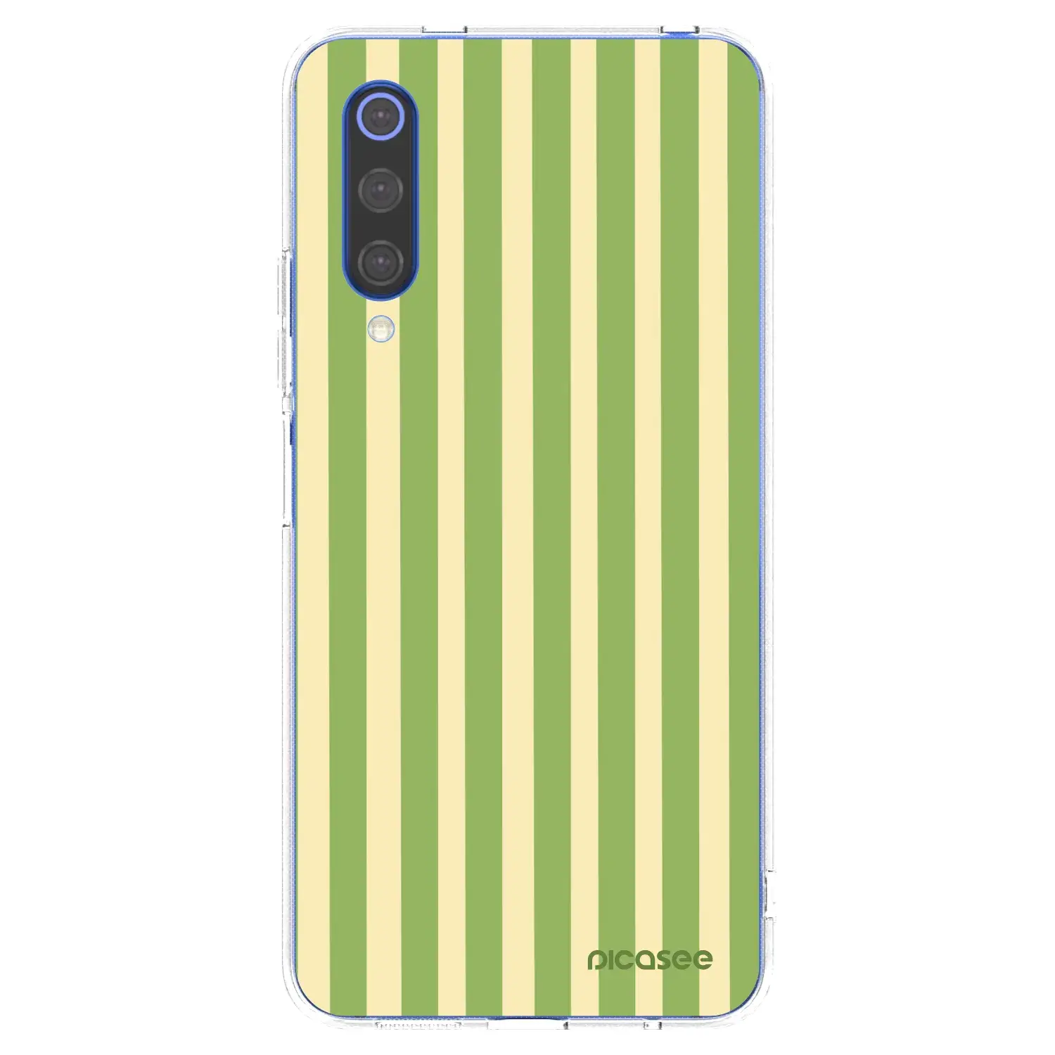 Silikonový průhledný obal pro Xiaomi Mi 9 SE - Lines Matcha