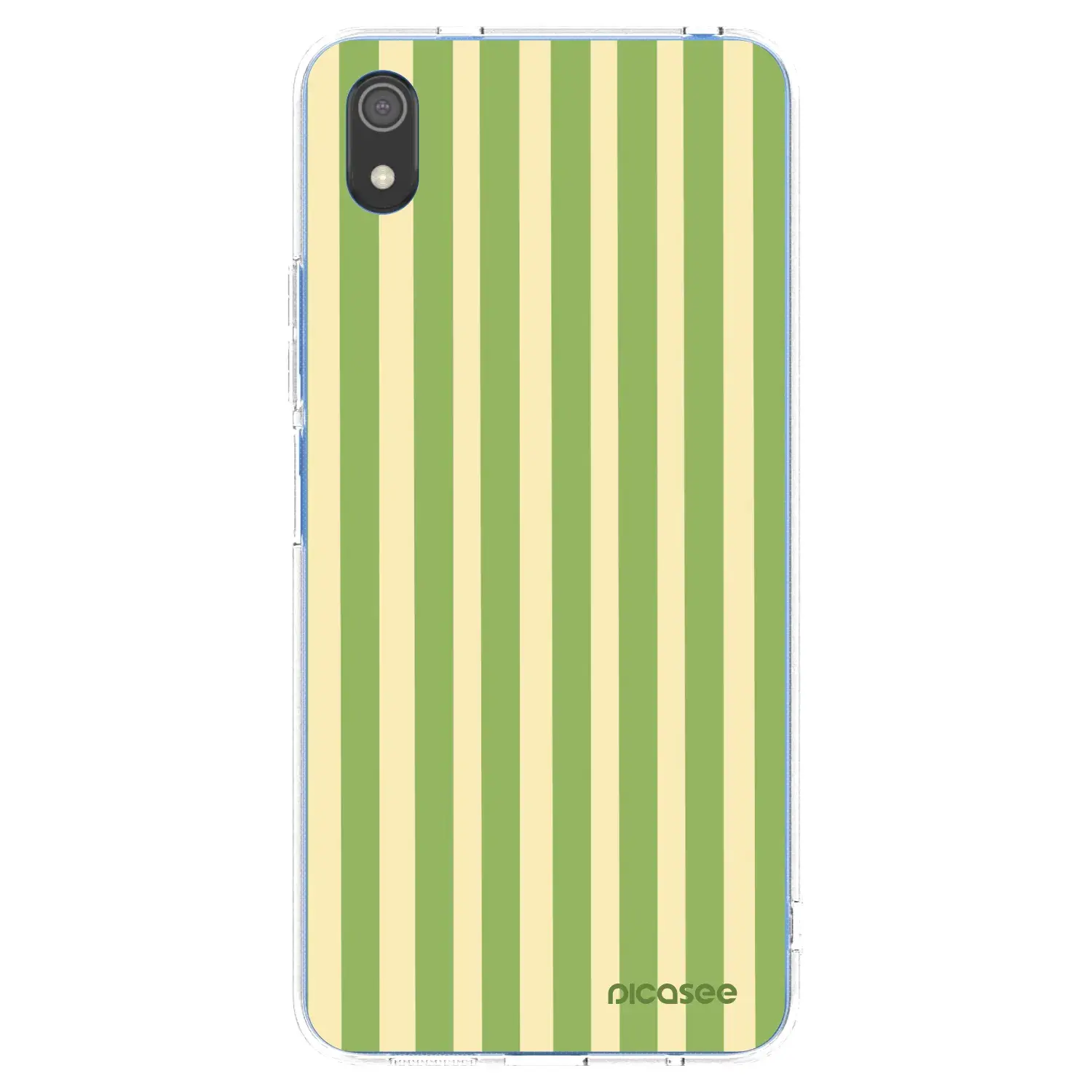 Silikonový průhledný obal pro Xiaomi Redmi 7A - Lines Matcha