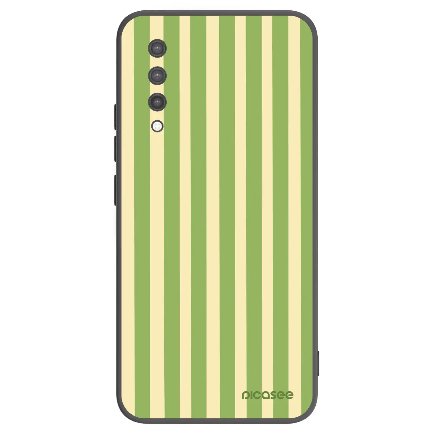 Silikonový černý obal pro Xiaomi Mi 9 Lite - Lines Matcha