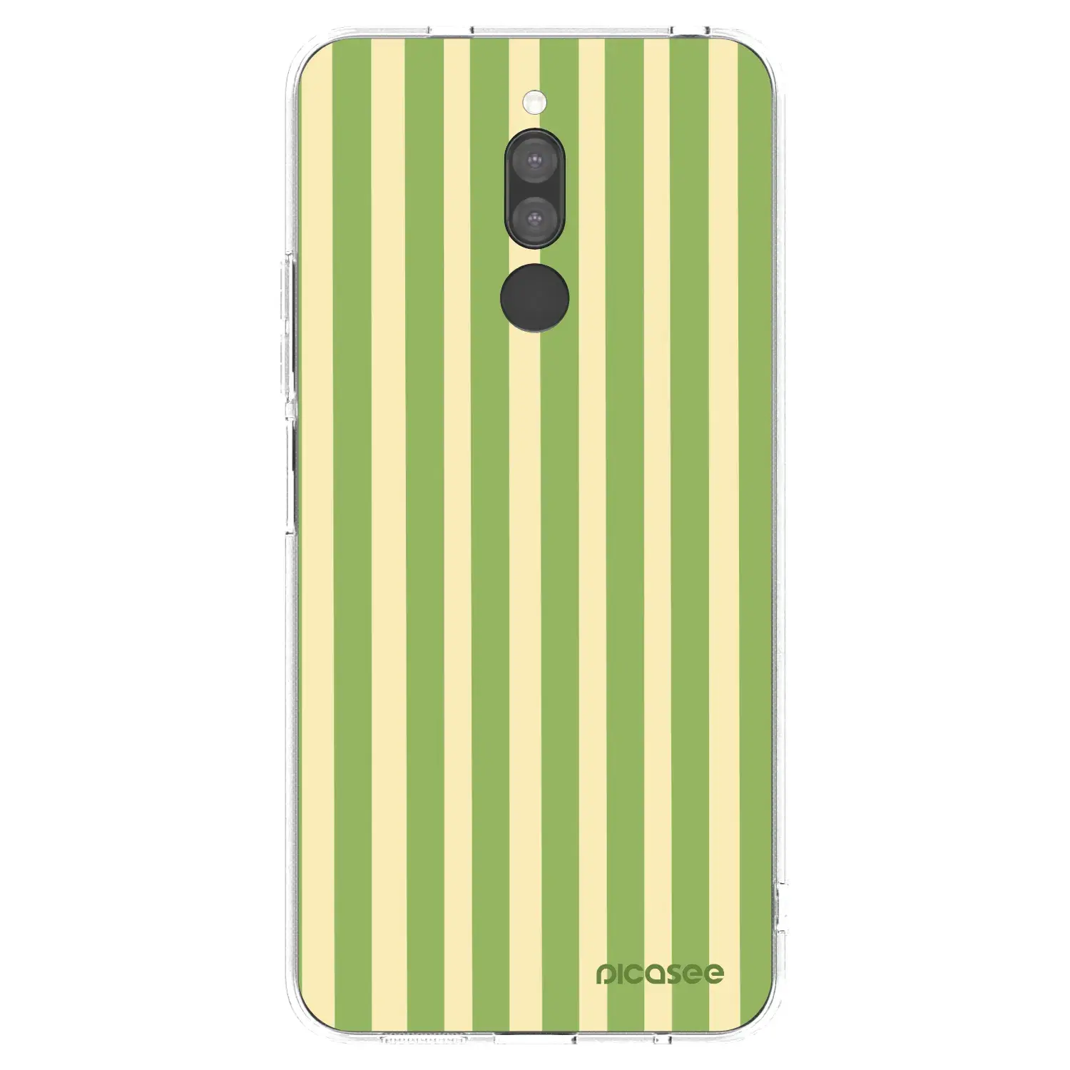 Silikonový průhledný obal pro Xiaomi Redmi 8 - Lines Matcha