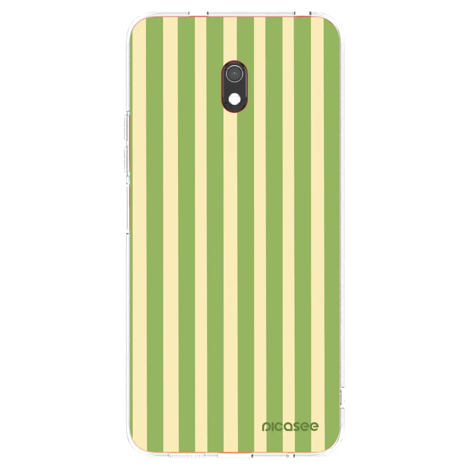 Silikonový průhledný obal pro Xiaomi Redmi 8A - Lines Matcha