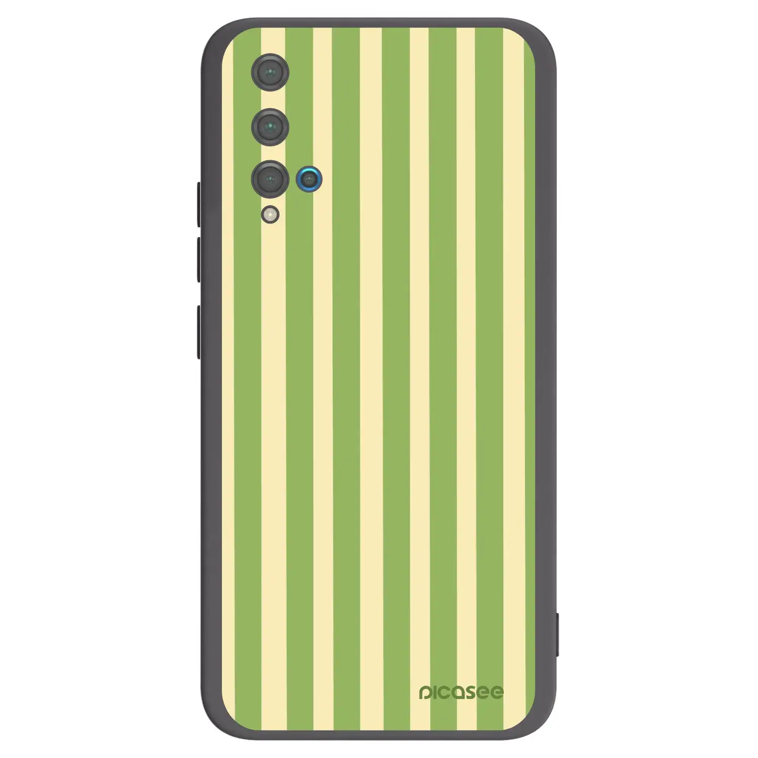 Silikonový černý obal pro Huawei Nova 5T - Lines Matcha