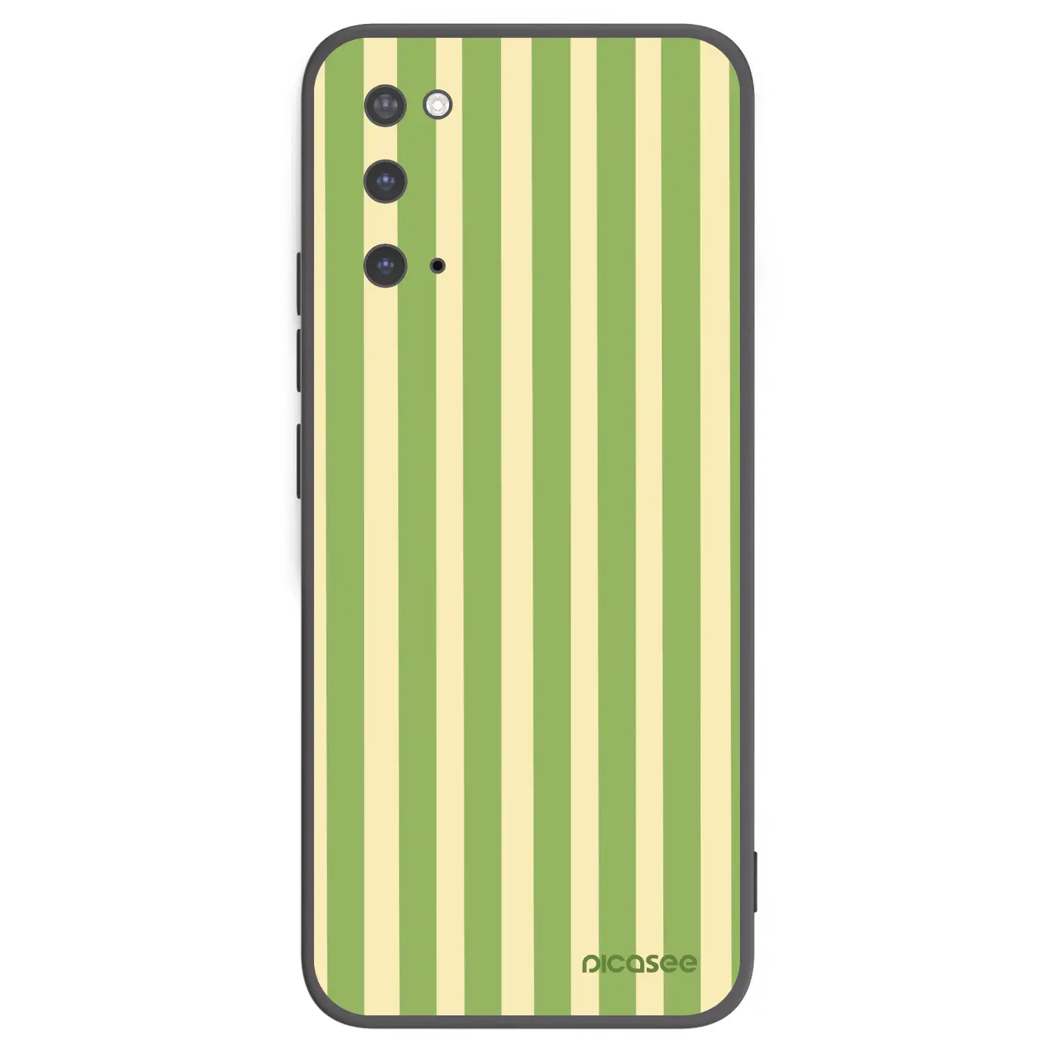 Silikonový černý obal pro Samsung Galaxy S20 G980F - Lines Matcha