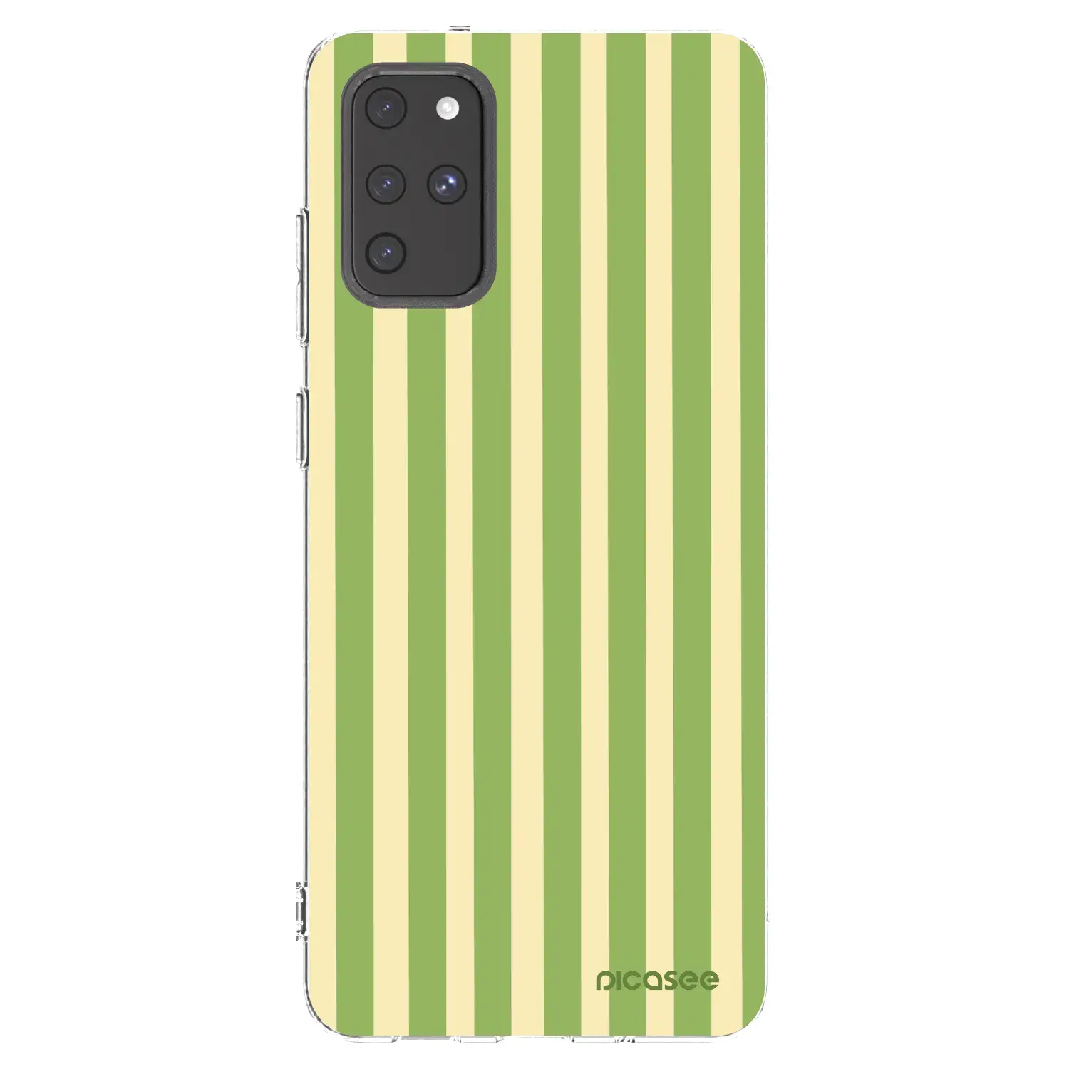 Silikonový průhledný obal pro Samsung Galaxy S20+ G985F - Lines Matcha