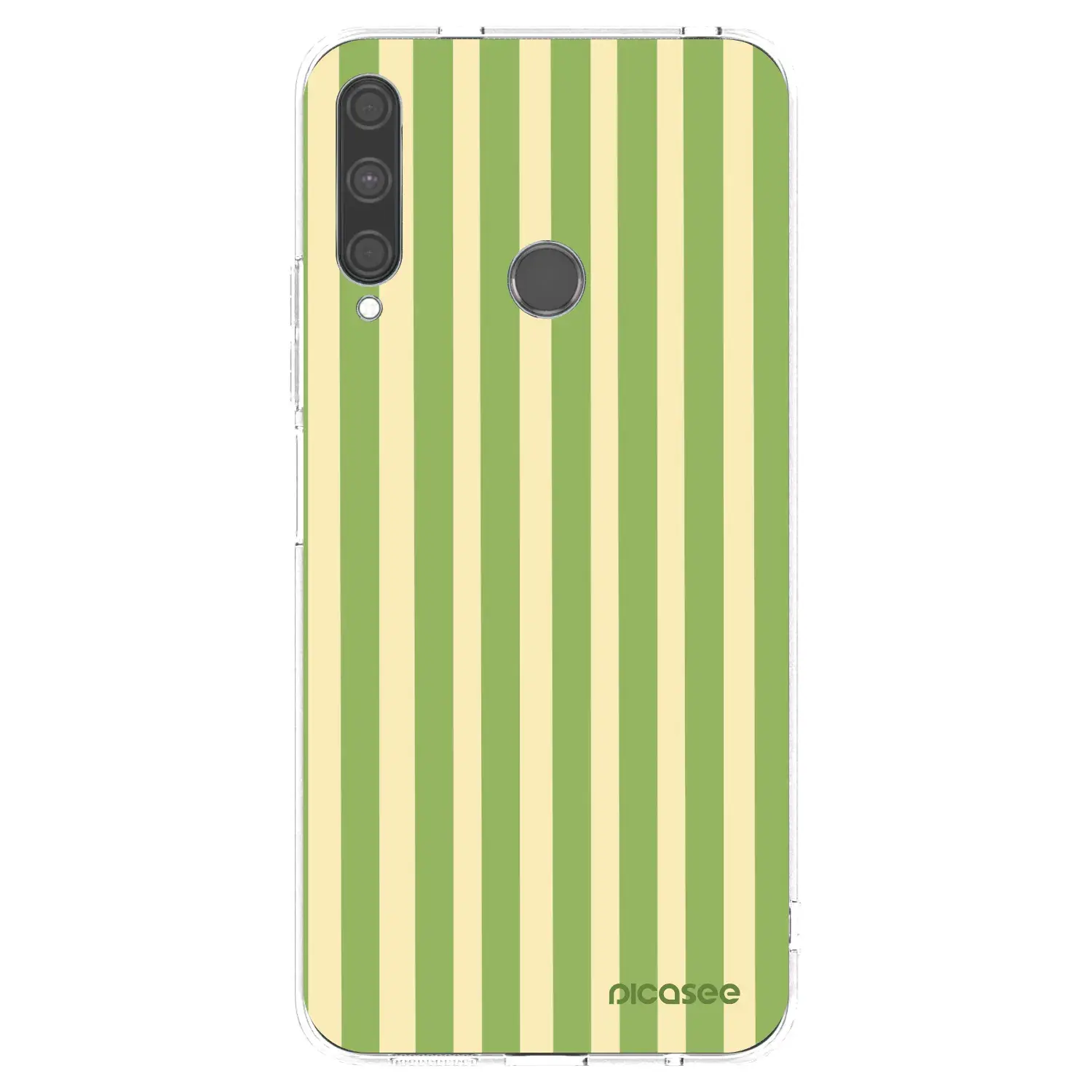 Silikonový průhledný obal pro Huawei P40 Lite E - Lines Matcha