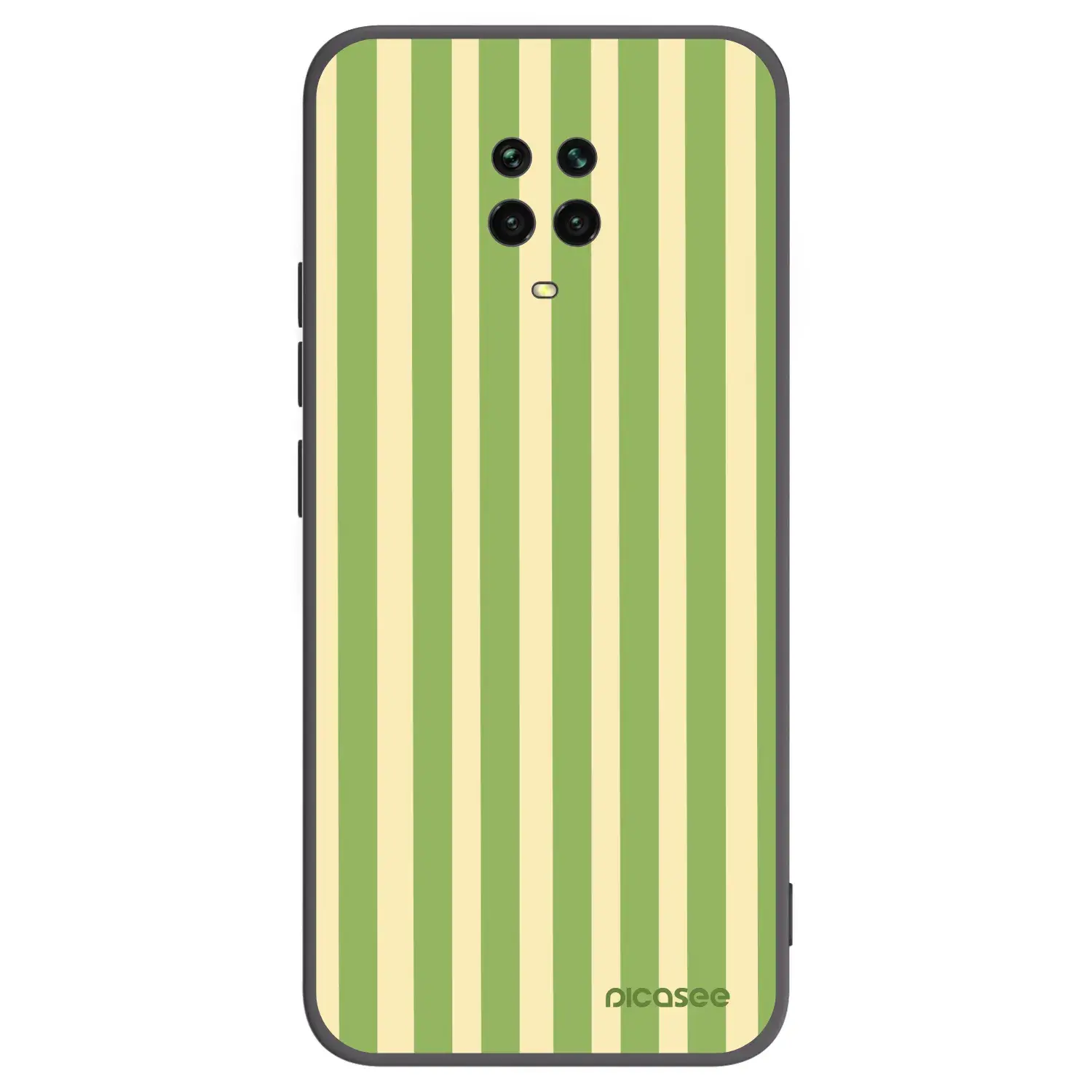 Silikonový černý obal pro Xiaomi Redmi Note 9 Pro - Lines Matcha