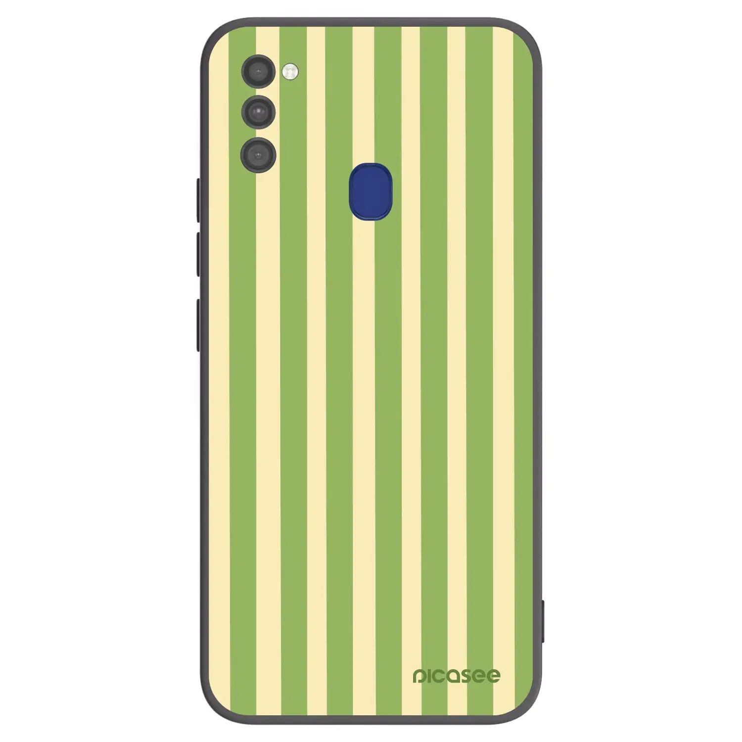 Silikonový černý obal pro Samsung Galaxy M21 M215F - Lines Matcha