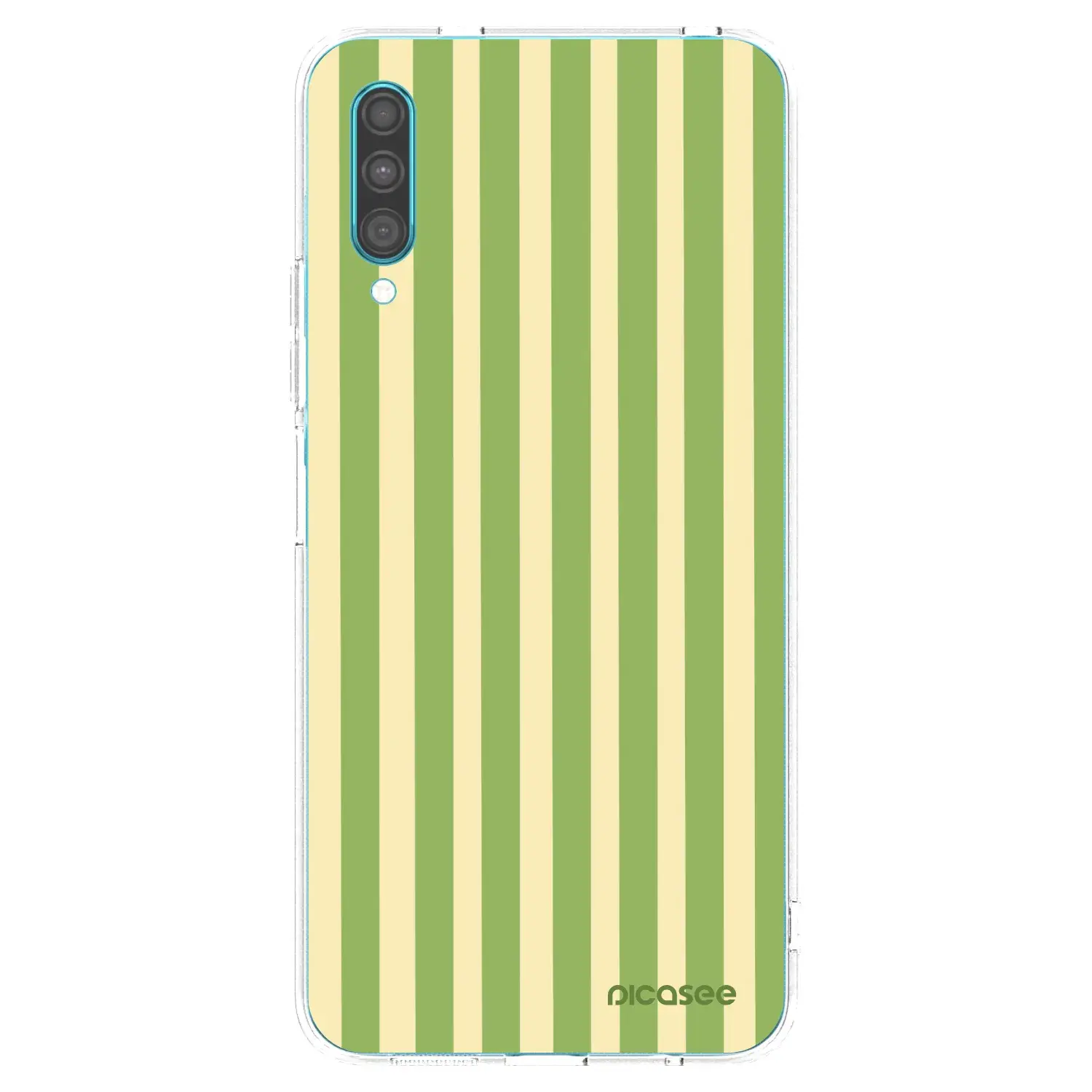 Silikonový průhledný obal pro Samsung Galaxy A30s A307F - Lines Matcha