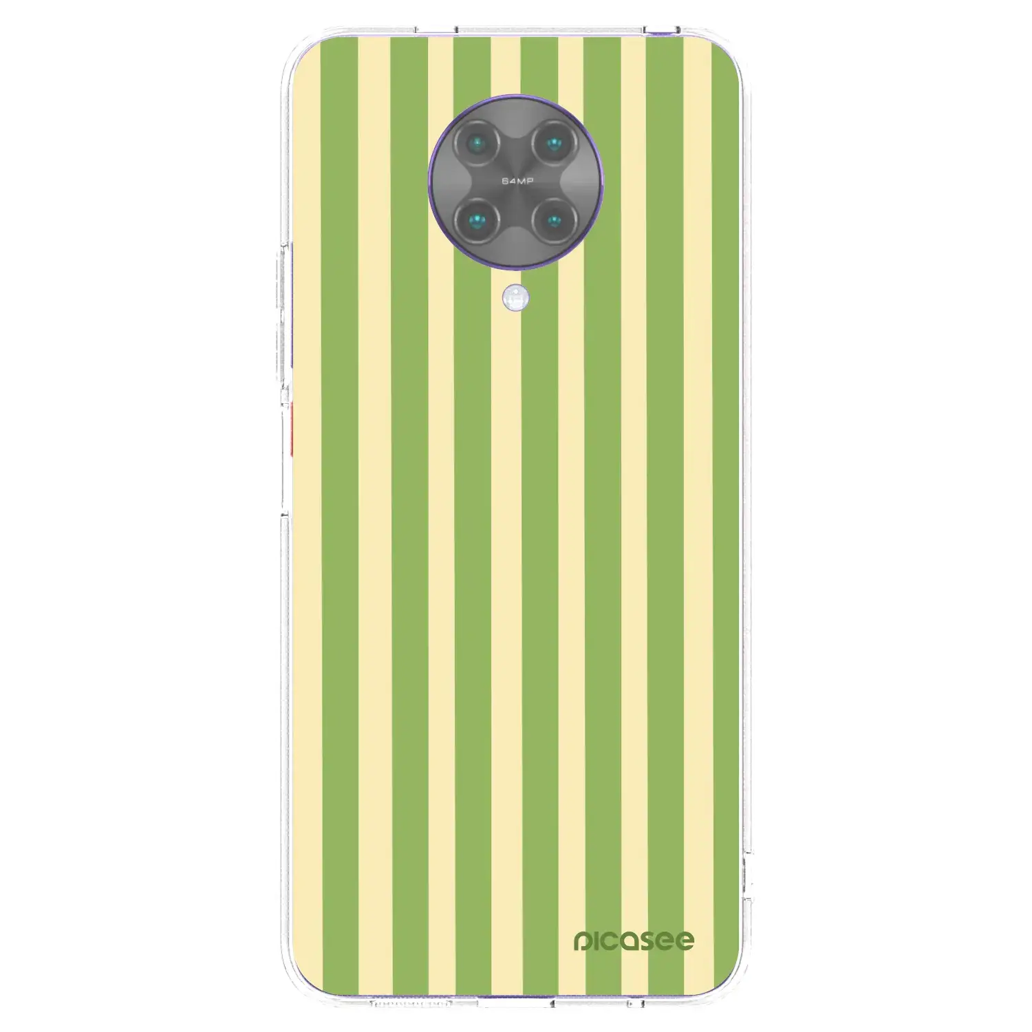 Silikonový průhledný obal pro Xiaomi Poco F2 Pro - Lines Matcha