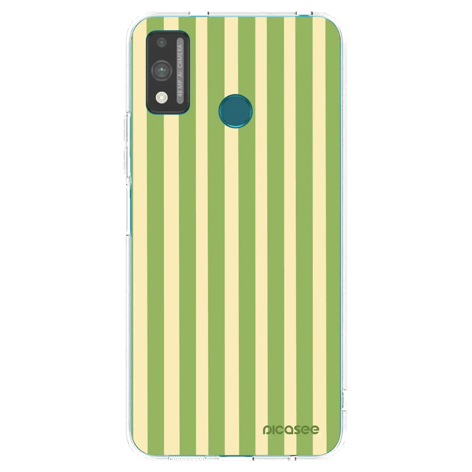 Silikonový průhledný obal pro Honor 9X Lite - Lines Matcha