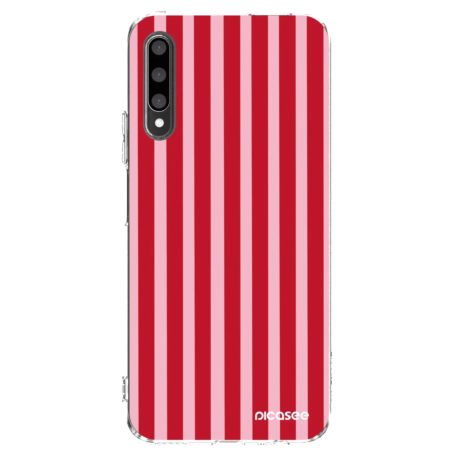 Silikonový průhledný obal pro Honor 9X Pro - Lines red