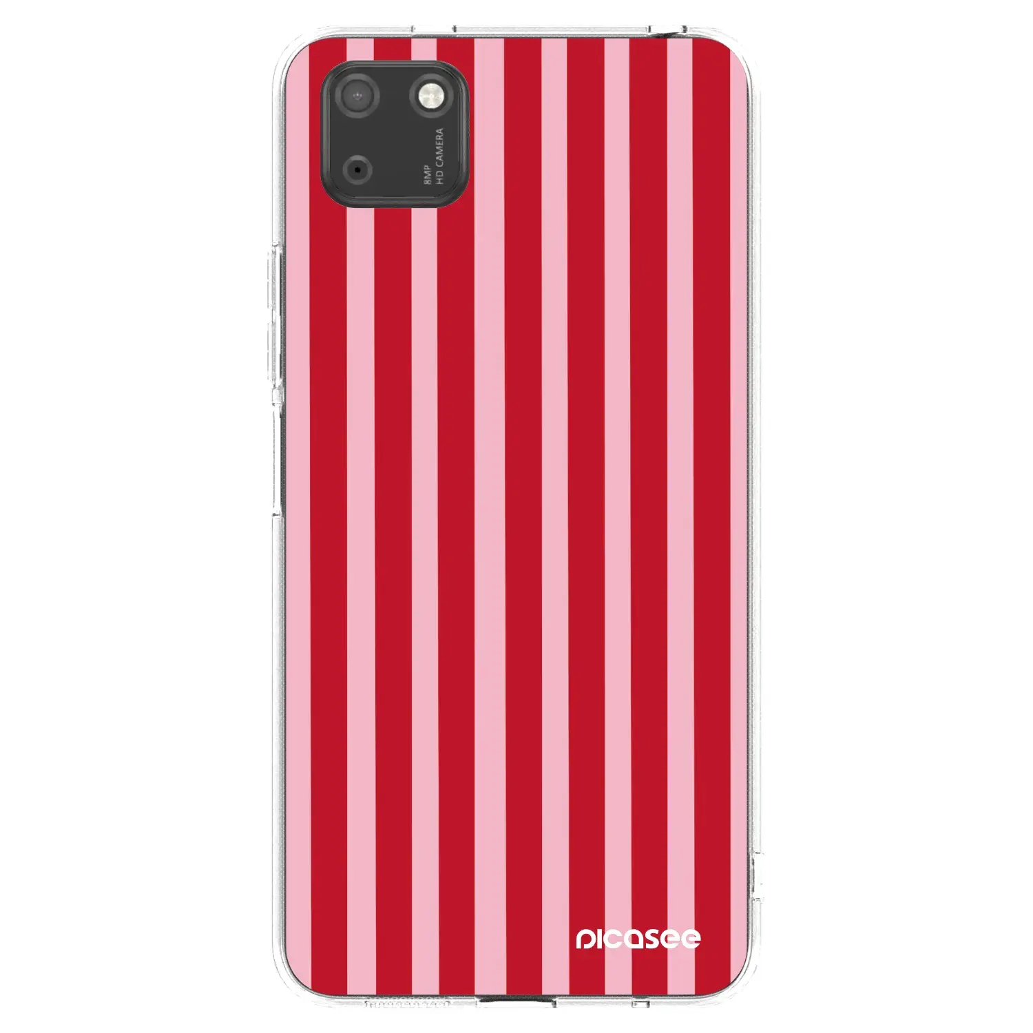 Silikonový průhledný obal pro Huawei Y5P - Lines red