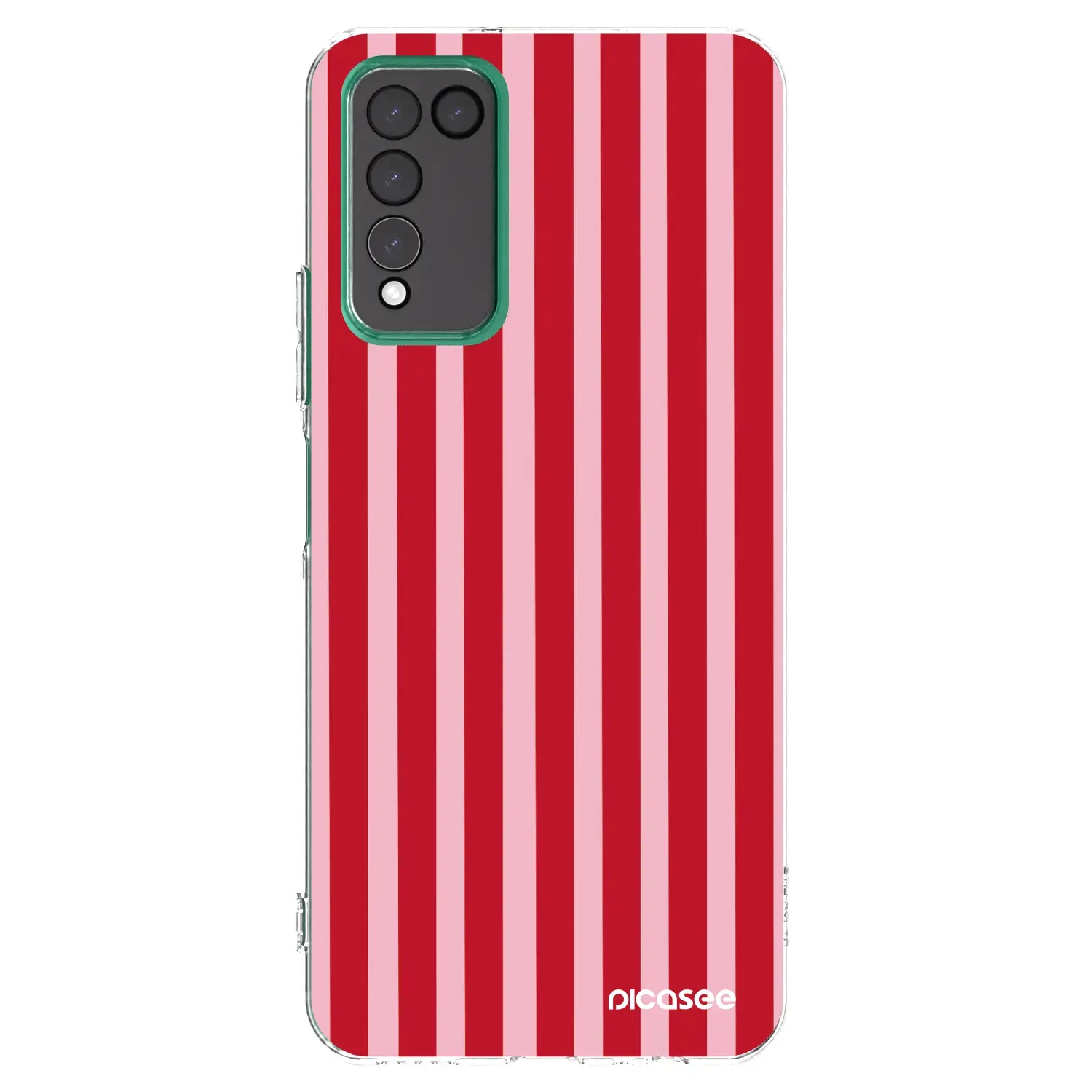 Silikonový průhledný obal pro Honor 10X Lite - Lines red