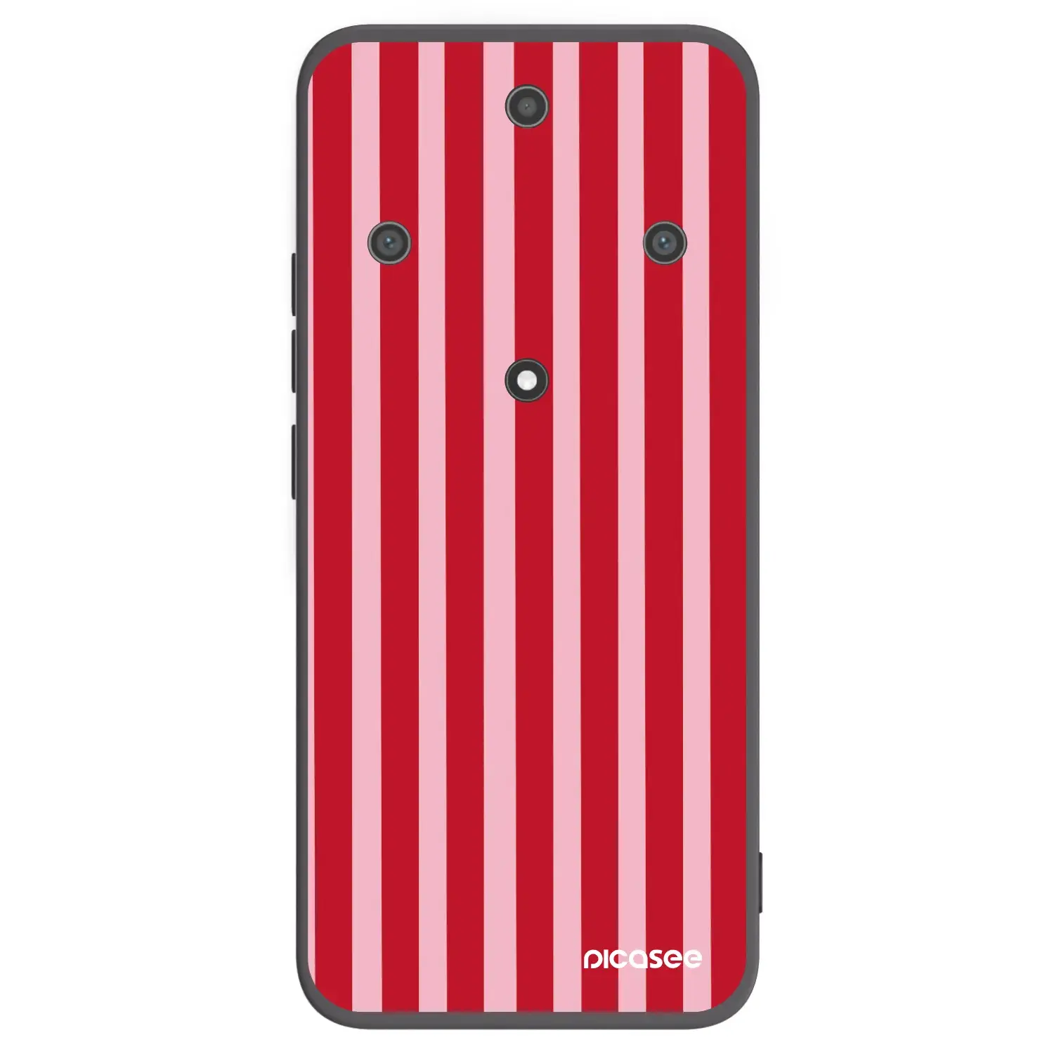 Silikonový černý obal pro Honor Magic5 Lite 5G - Lines red