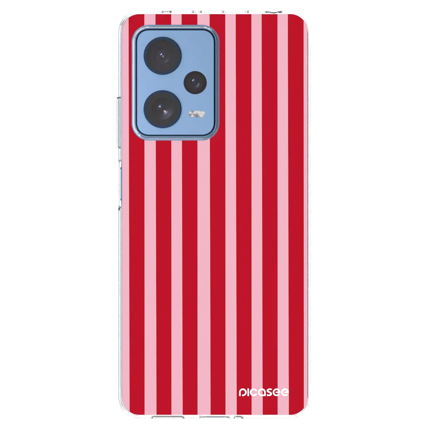 Silikonový průhledný obal pro Xiaomi Redmi Note 12 Pro 5G - Lines red