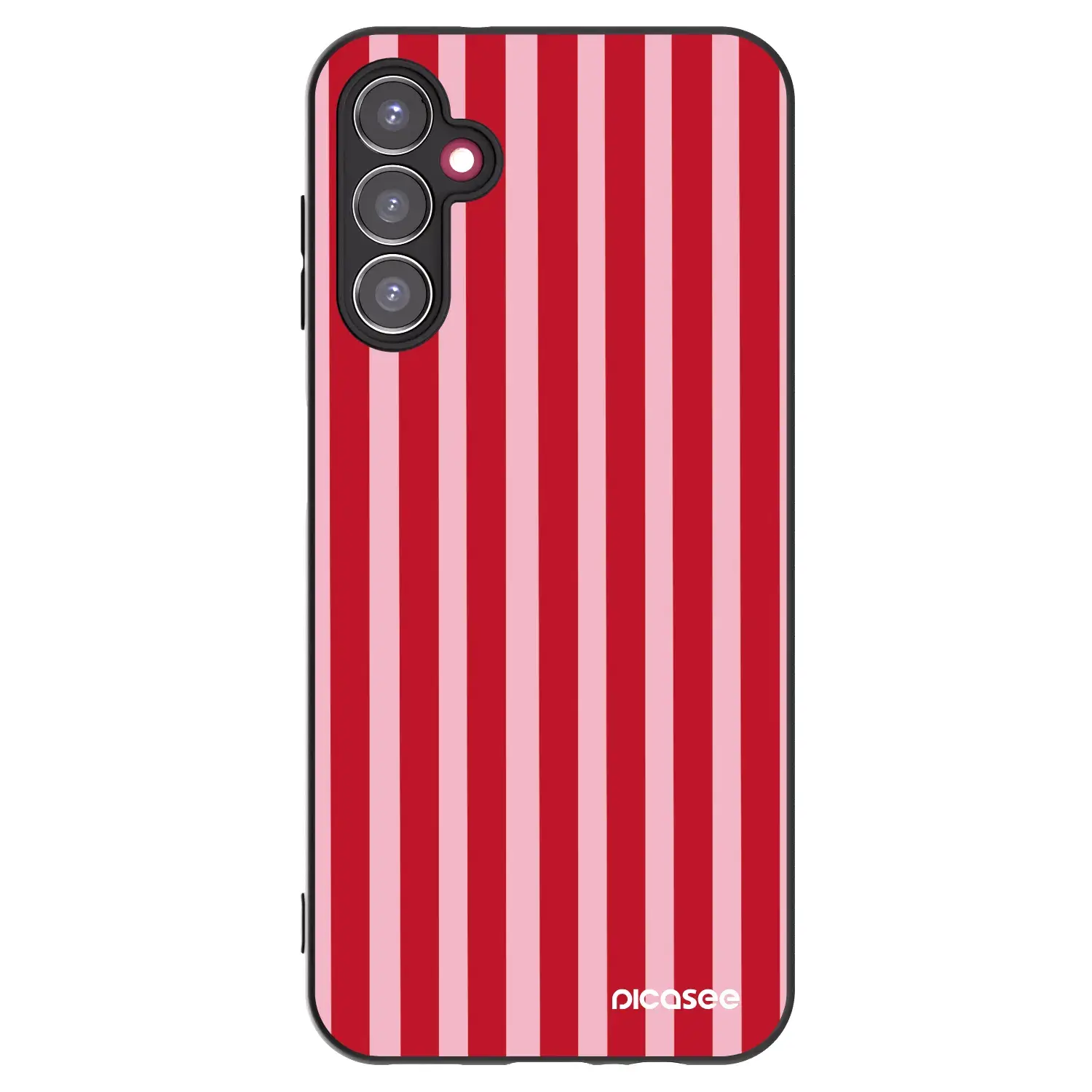Silikonový černý obal pro Samsung Galaxy A14 5G A146P - Lines red