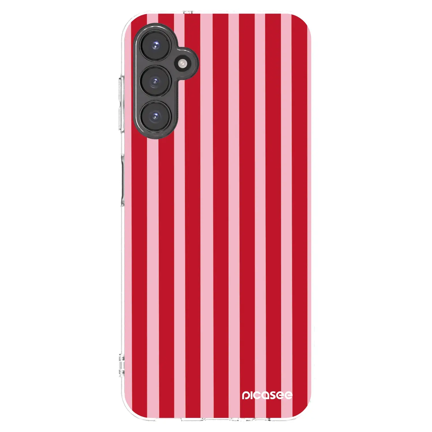 Silikonový průhledný obal pro Samsung Galaxy A14 5G A146P - Lines red