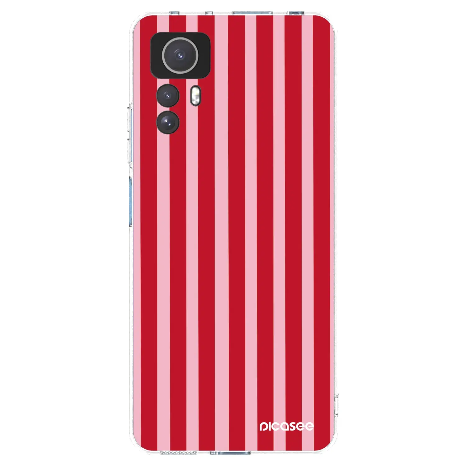 Silikonový průhledný obal pro Xiaomi Redmi Note 12S - Lines red
