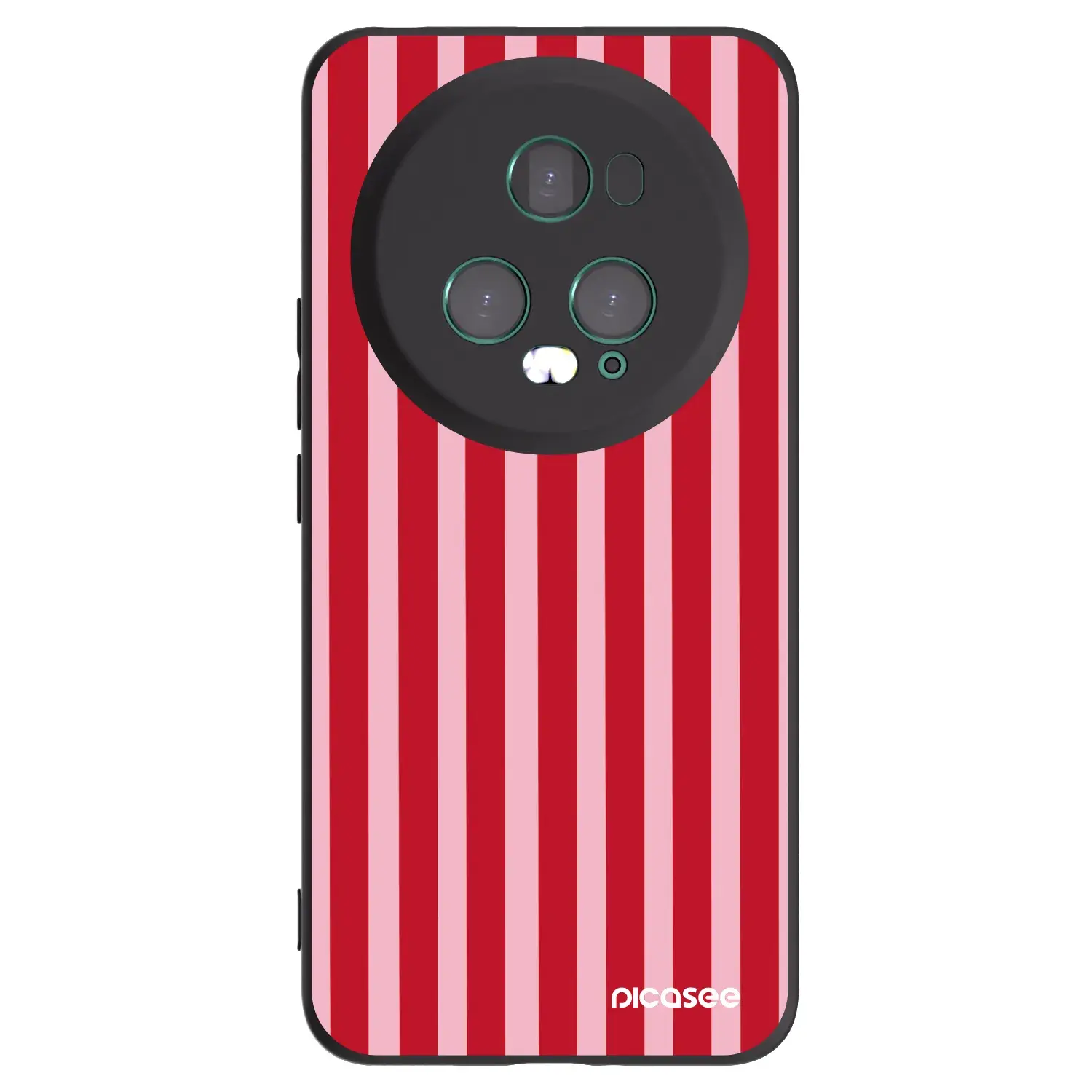 Silikonový černý obal pro Honor Magic5 Pro - Lines red