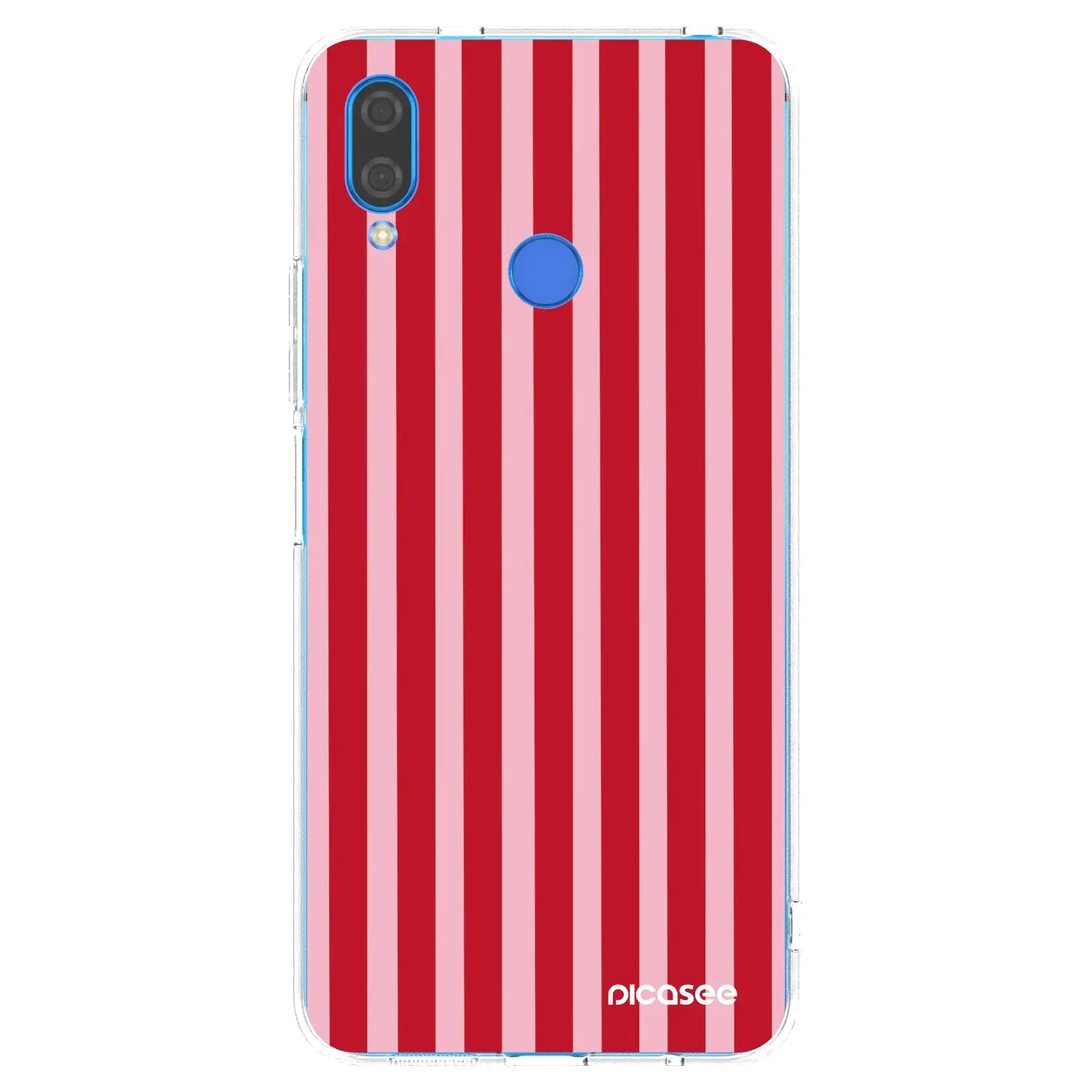 Silikonový průhledný obal pro Huawei Nova 3i - Lines red