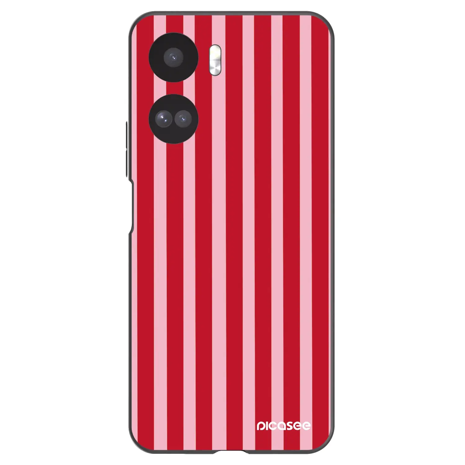 Silikonový černý obal pro Honor 90 Lite 5G - Lines red