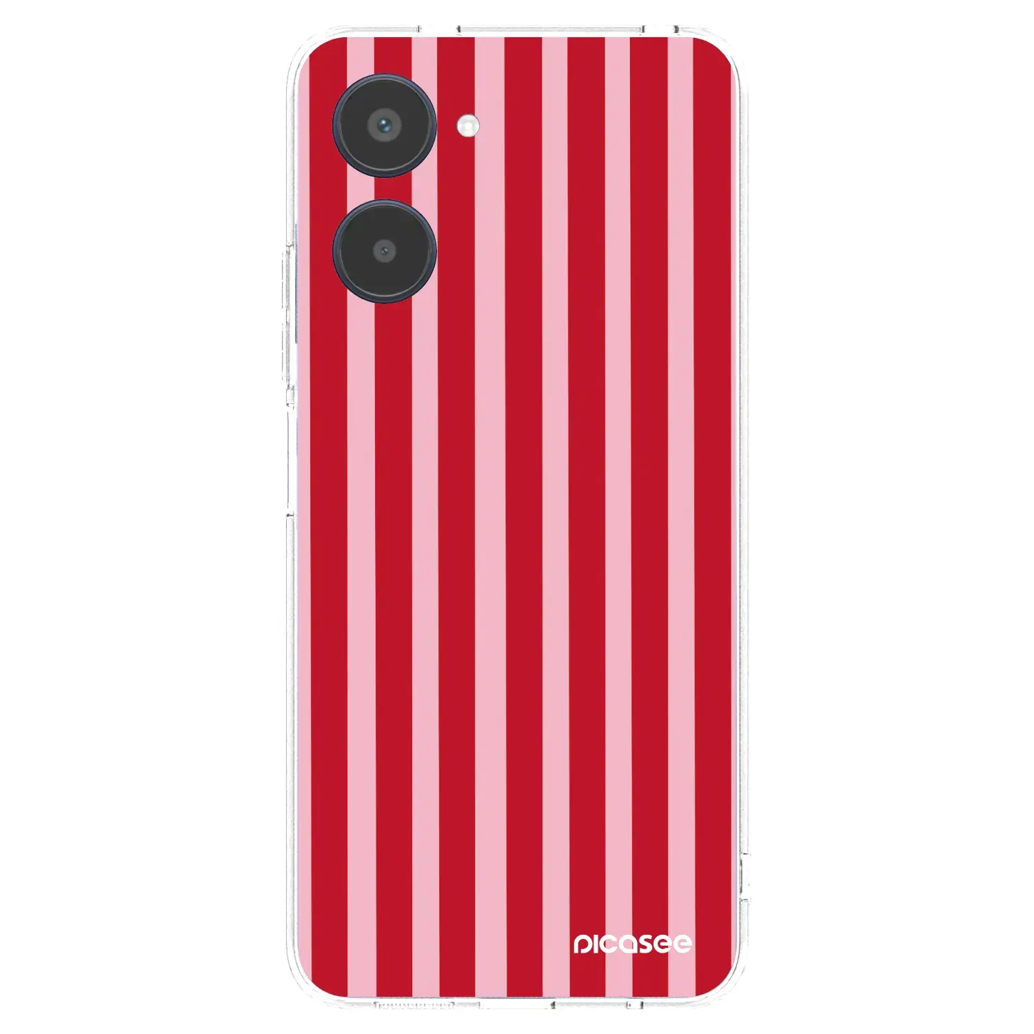 Silikonový průhledný obal pro Realme 10 4G - Lines red