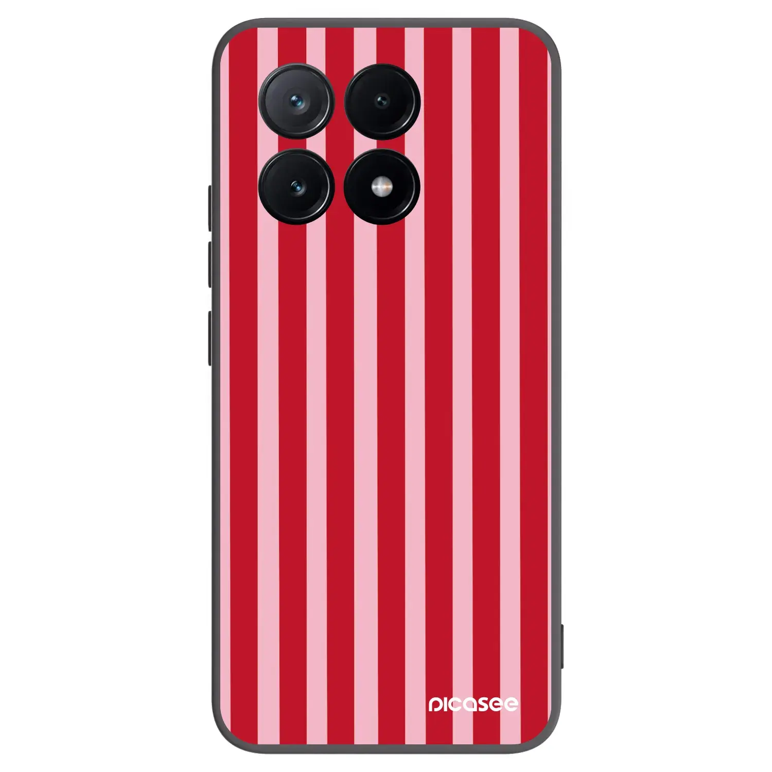 Silikonový černý obal pro Xiaomi Poco X6 Pro - Lines red