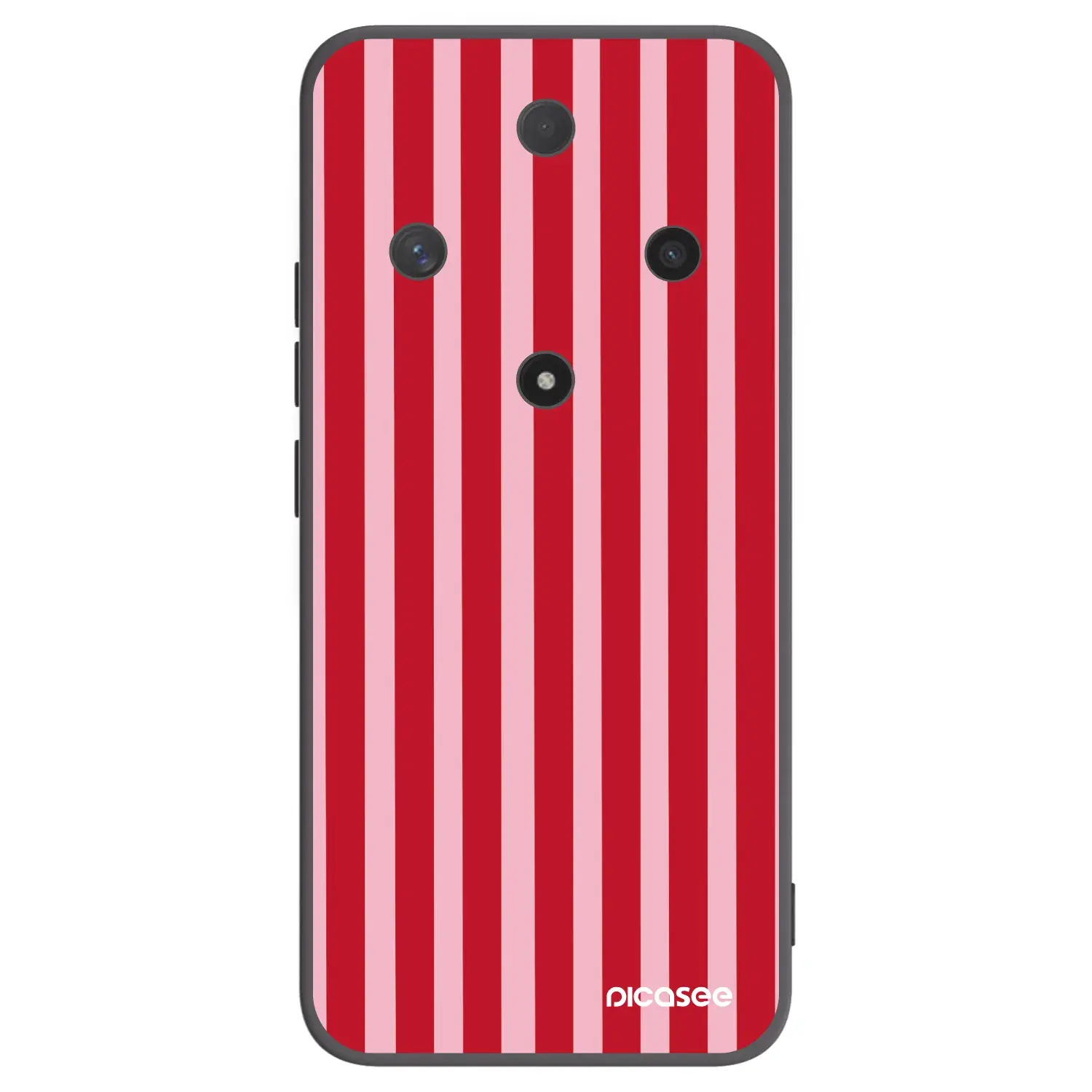Silikonový černý obal pro Honor Magic6 Lite 5G - Lines red